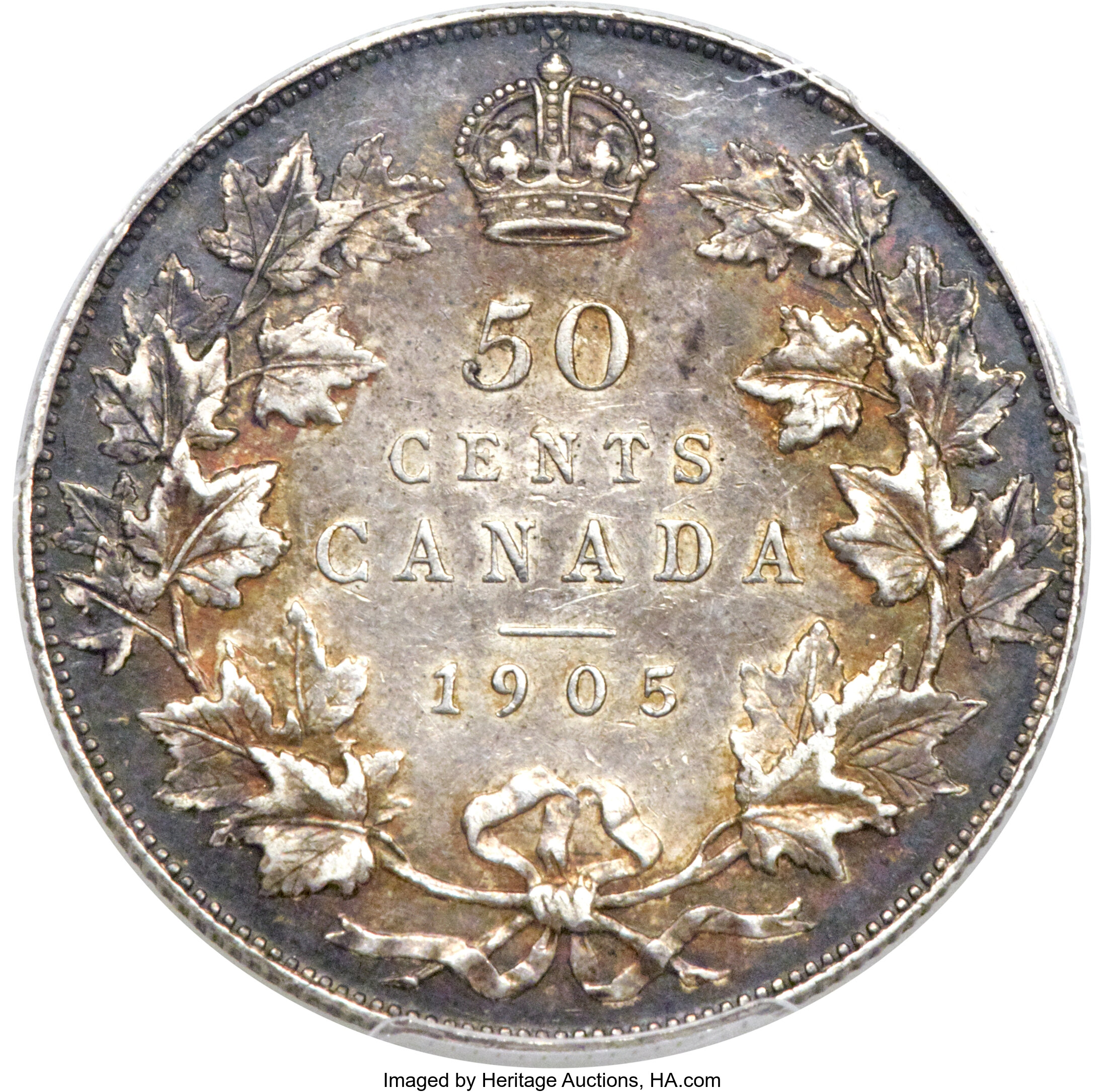 image for: Edward VII 50 Cents 1905 AU50 PCGS