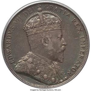 image for: Edward VII 50 Cents 1902 AU50 PCGS