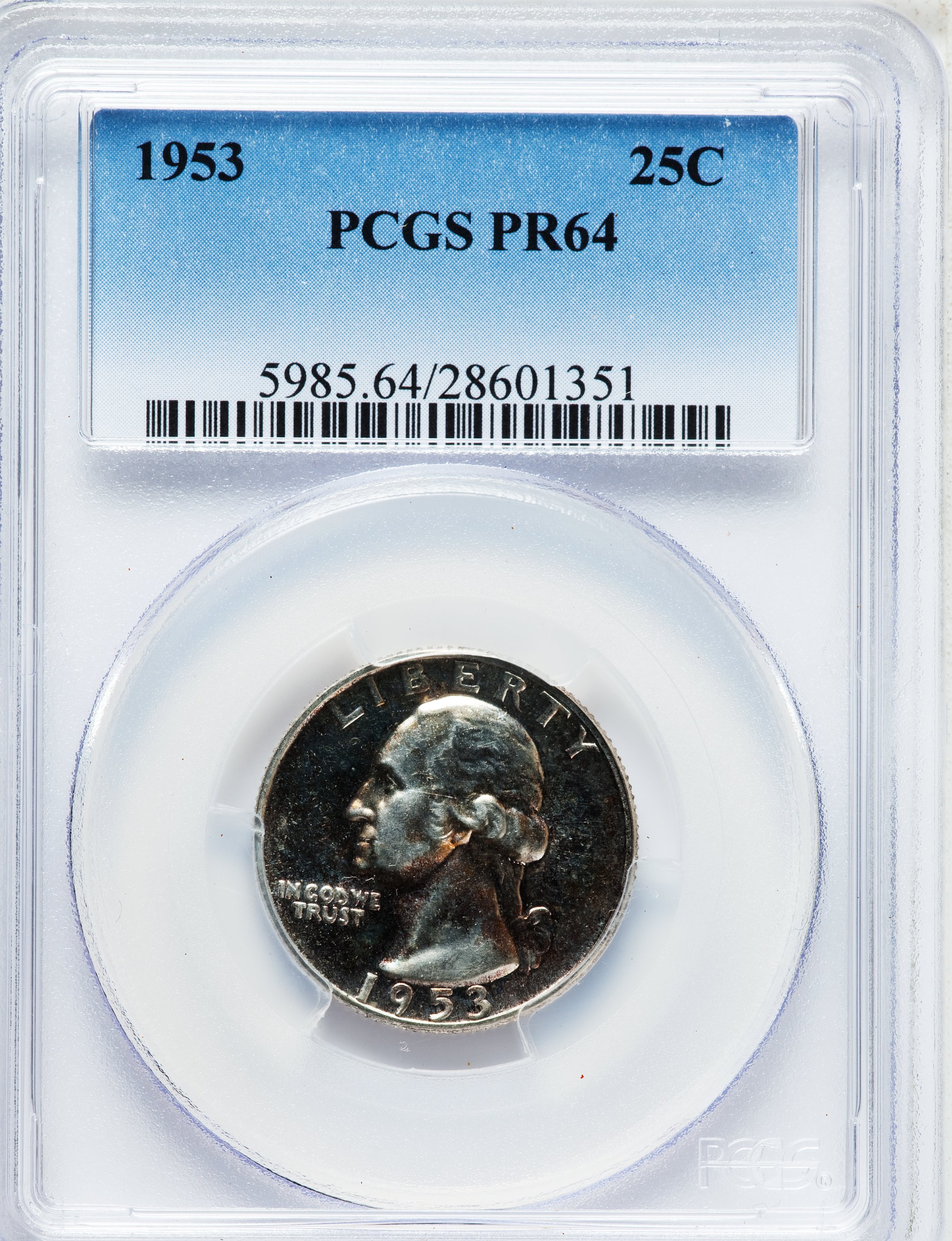 Image for 1953 25c PR64