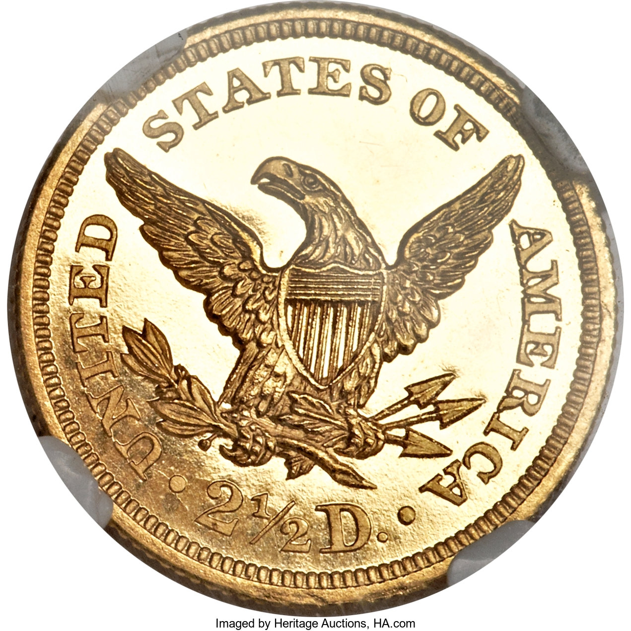 image for: 1845 $2 1/2 PR67 Ultra Cameo NGC....