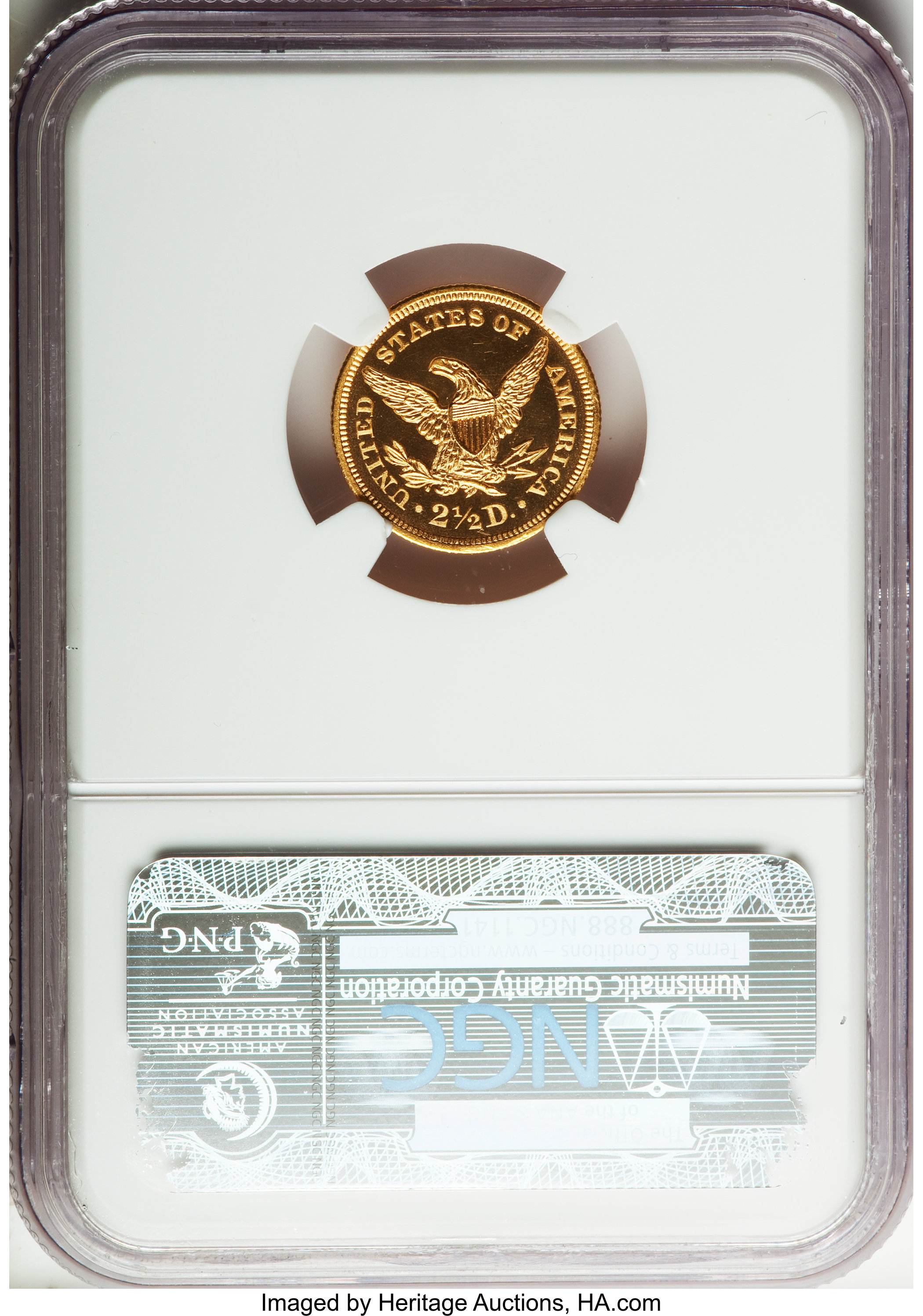 image for: 1845 $2 1/2 PR67 Ultra Cameo NGC....