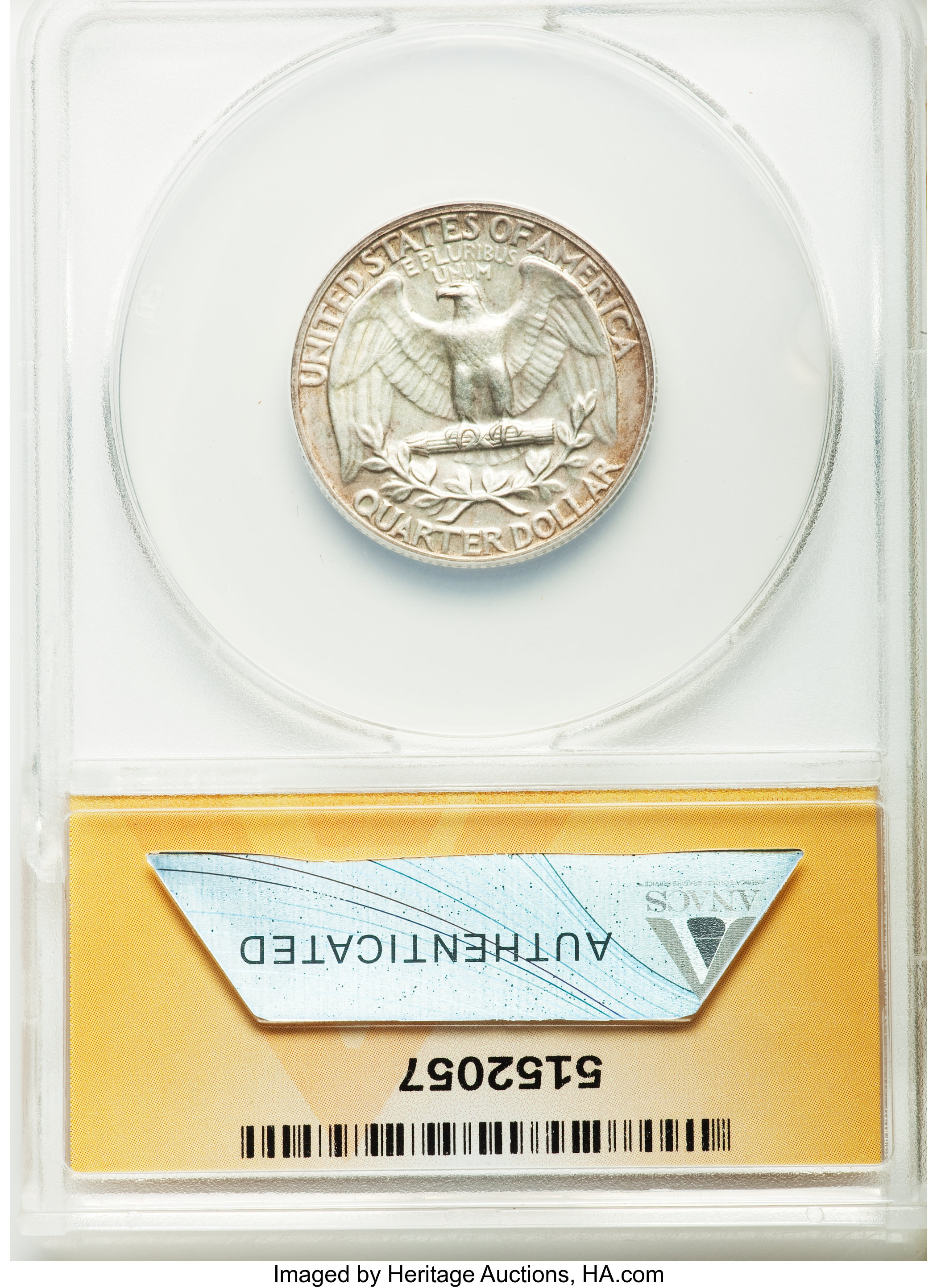 Washington Quarter 25c 1936-1942, Silver [Type] AU58 thumbnail 6