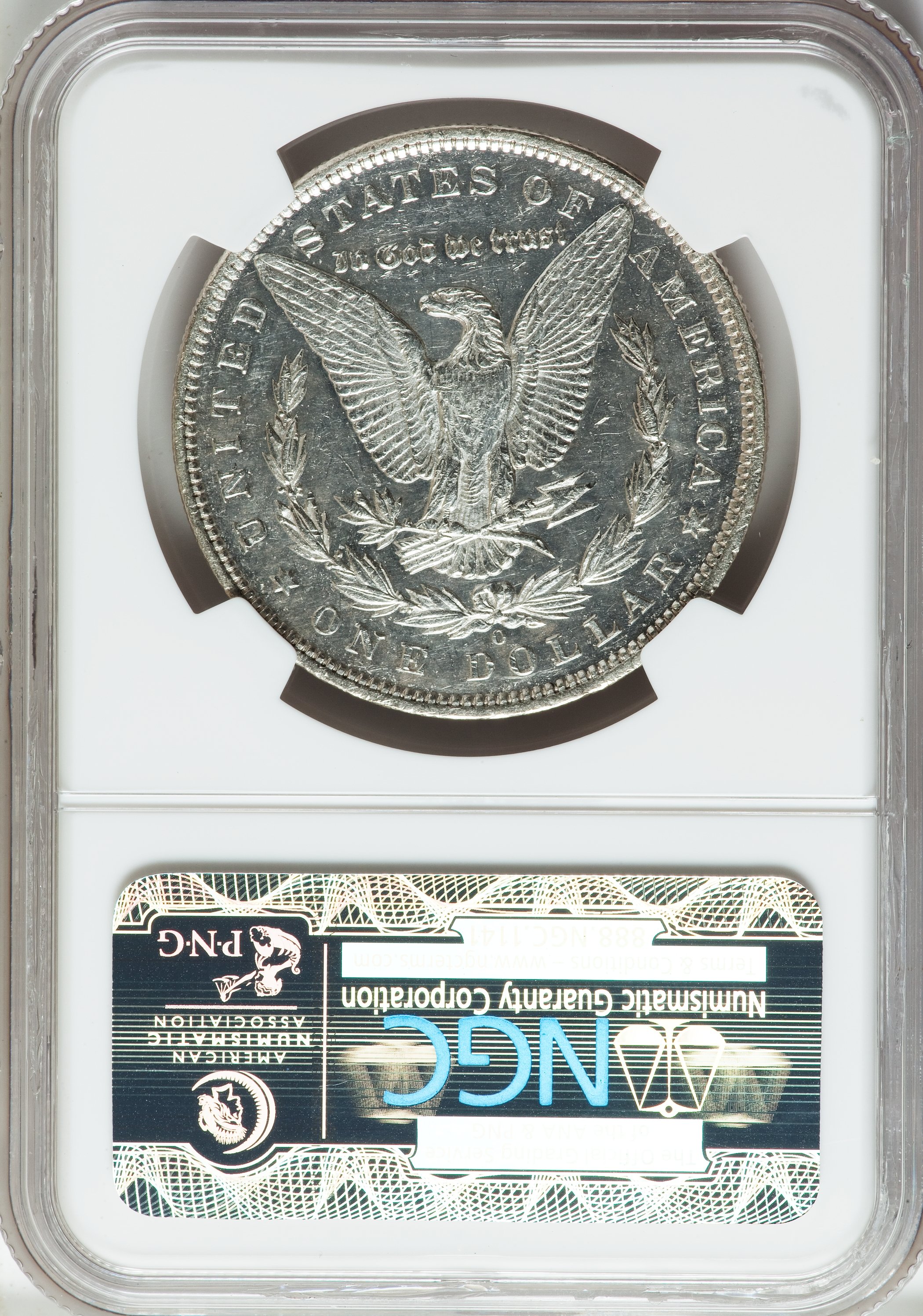 image for: 1892-O $1 AU58 Prooflike NGC. NGC Census: (4/7). PCGS Population (0/12).  ...