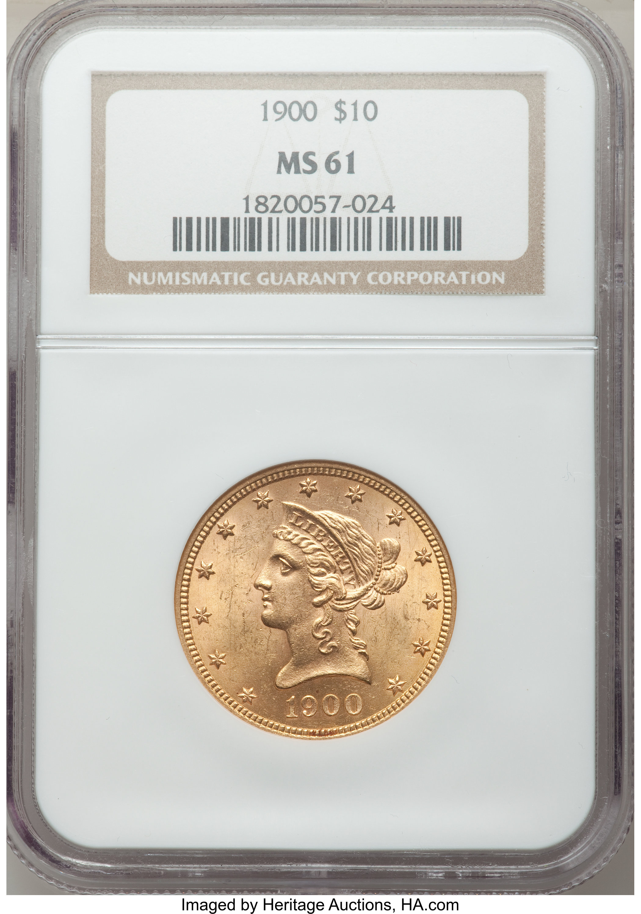 1900 $10 VF25 CAC thumbnail 14