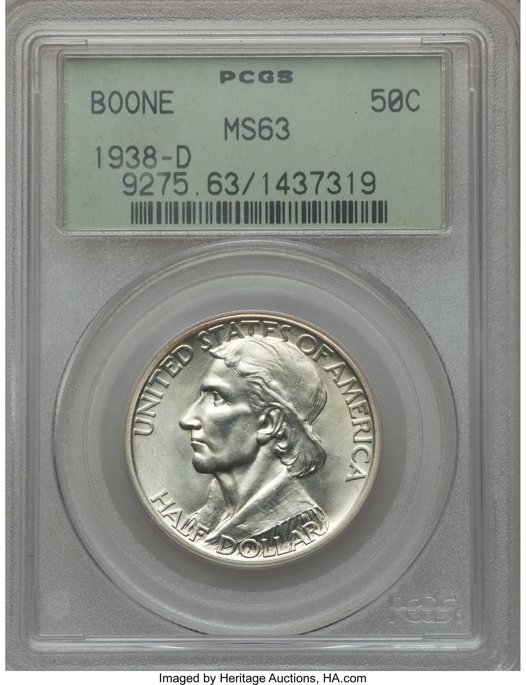 1938-D 50c Boone XF45 CAC thumbnail 10