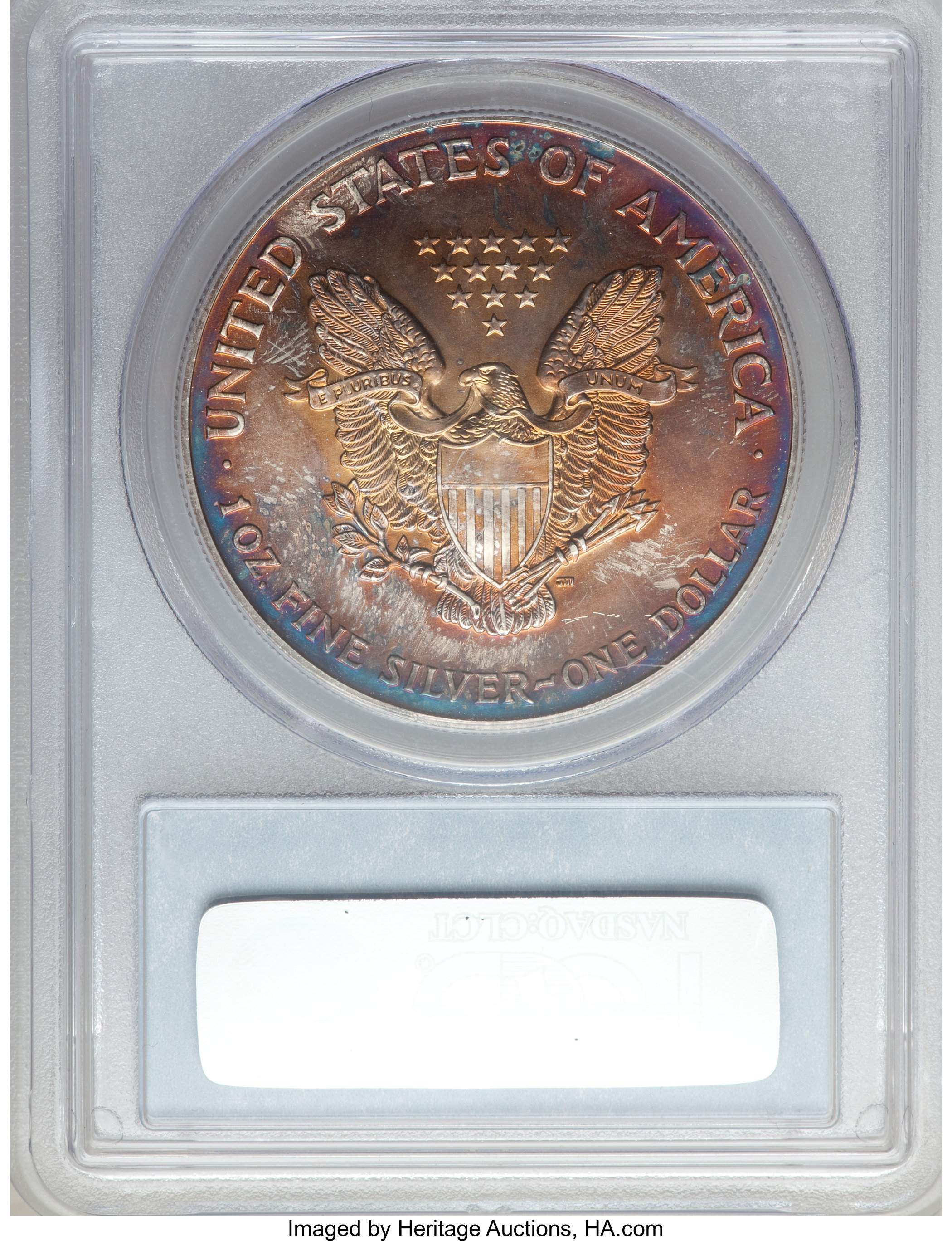 2002 $1  Silver Eagle MS65 thumbnail 2