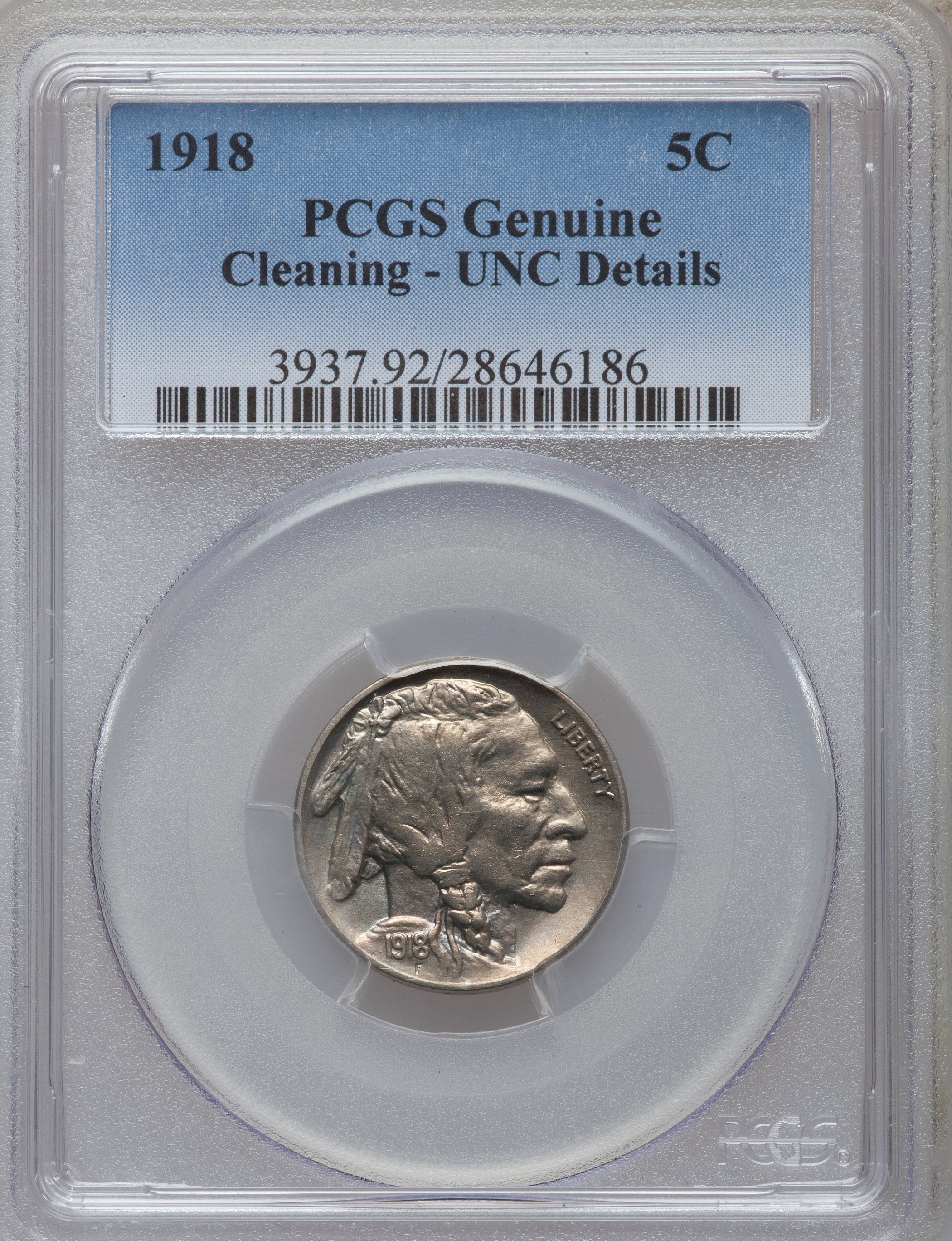 1918 5c VG10 CAC thumbnail 17