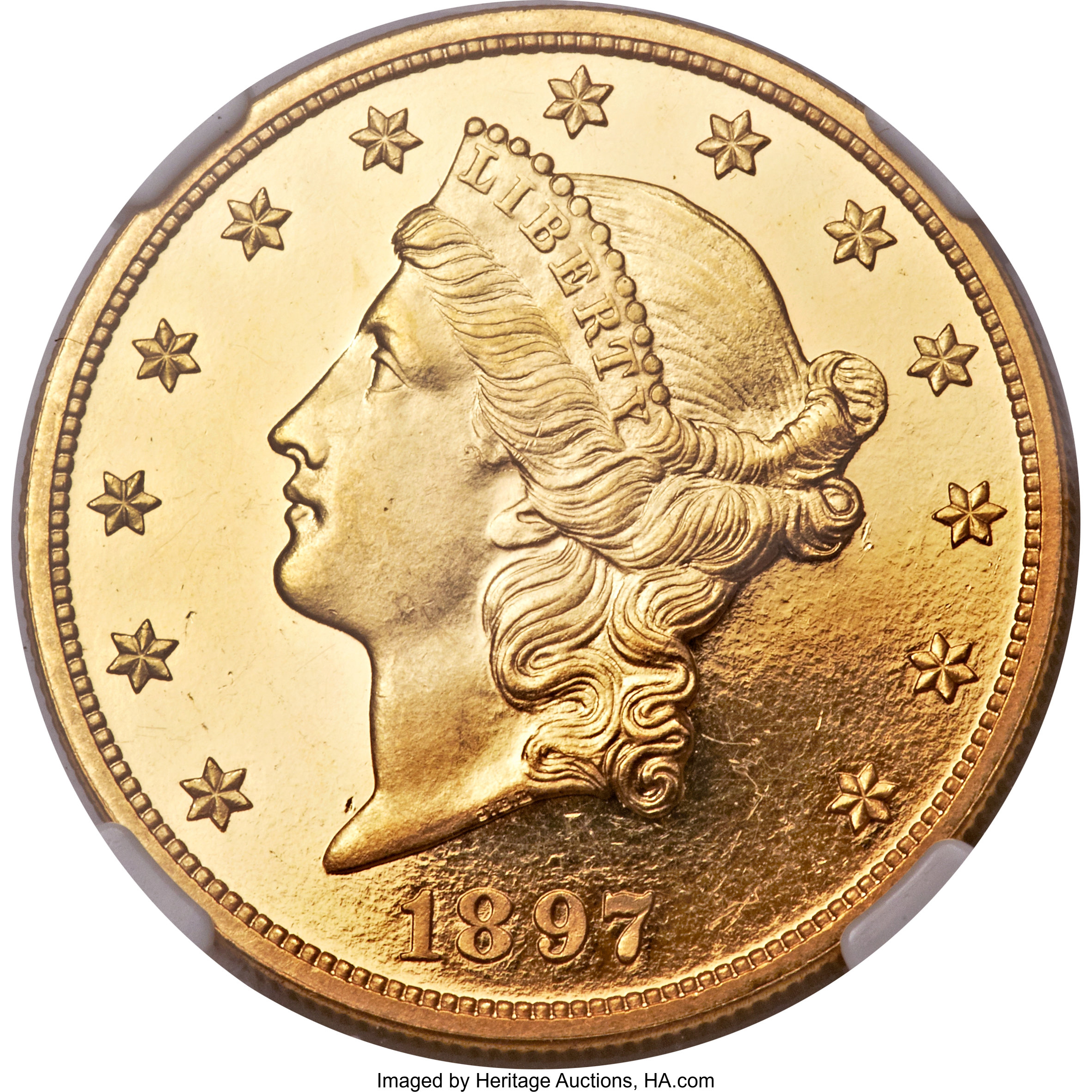 image for: 1897 $20 PR64 Ultra Cameo NGC....