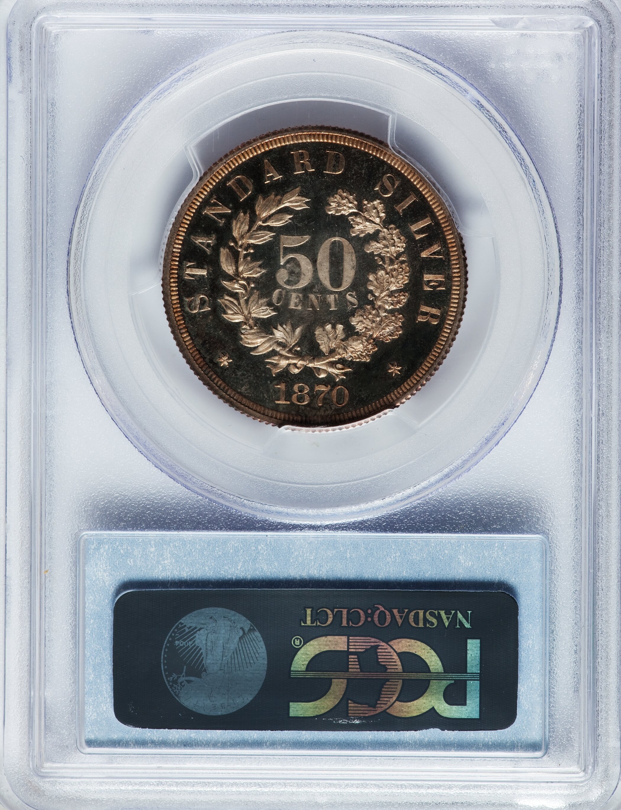 image for: 1870 50C Standard Silver Half Dollar, Judd-981, Pollock-1101, High R.6, PR66 Cameo PCGS. CAC....