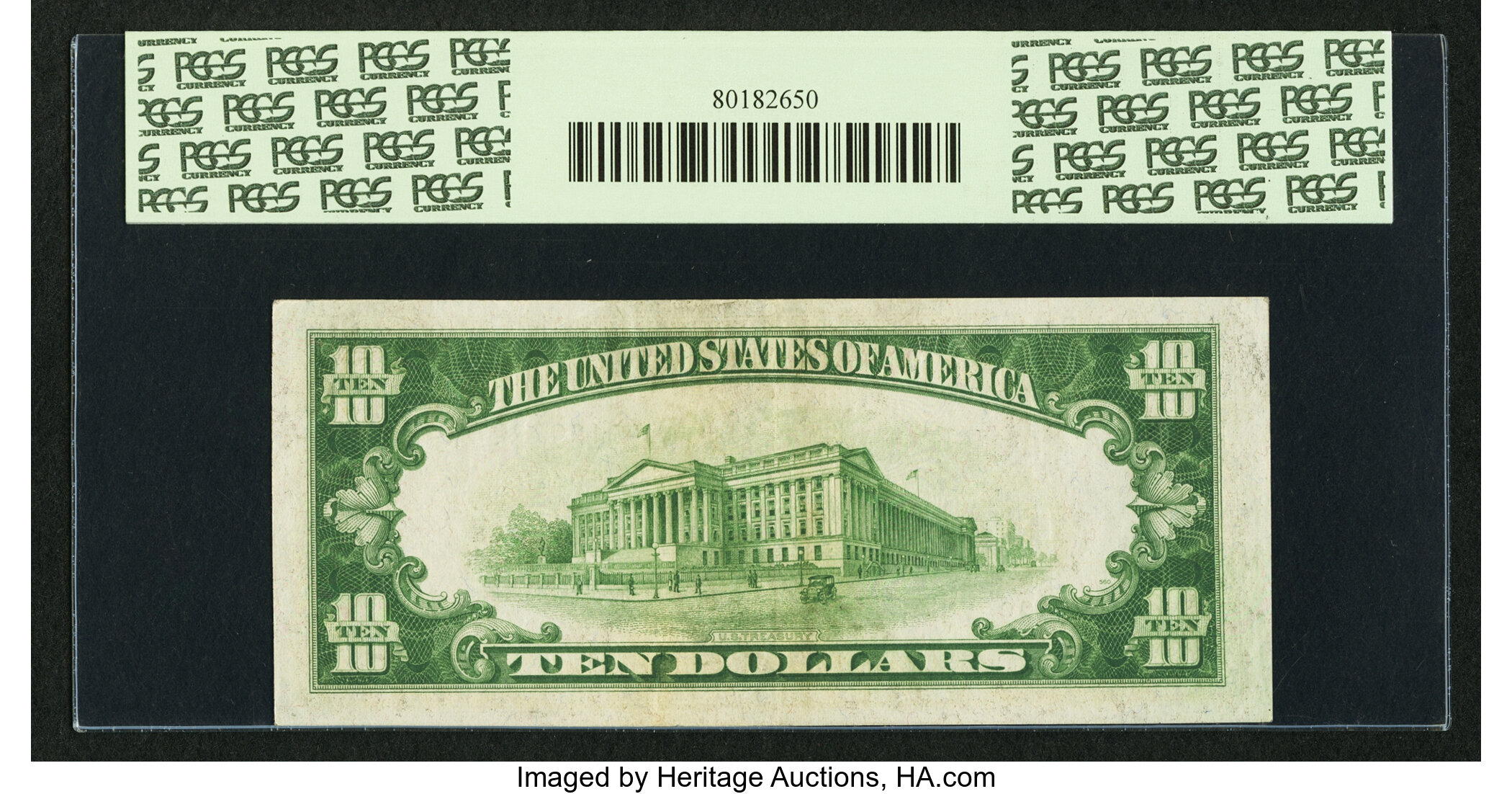 image for: Fr. 2006-B* $10 1934A Mule Federal Reserve Star Note. PCGS Extremely Fine 45....