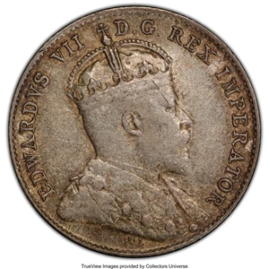 image for: Edward VII 10 Cents 1908 AU55 PCGS