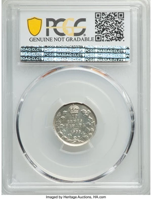 image for: Edward VII 10 Cents 1908 UNC Details (Polished) PCGS