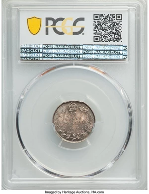 image for: Edward VII 10 Cents 1910 MS63 PCGS