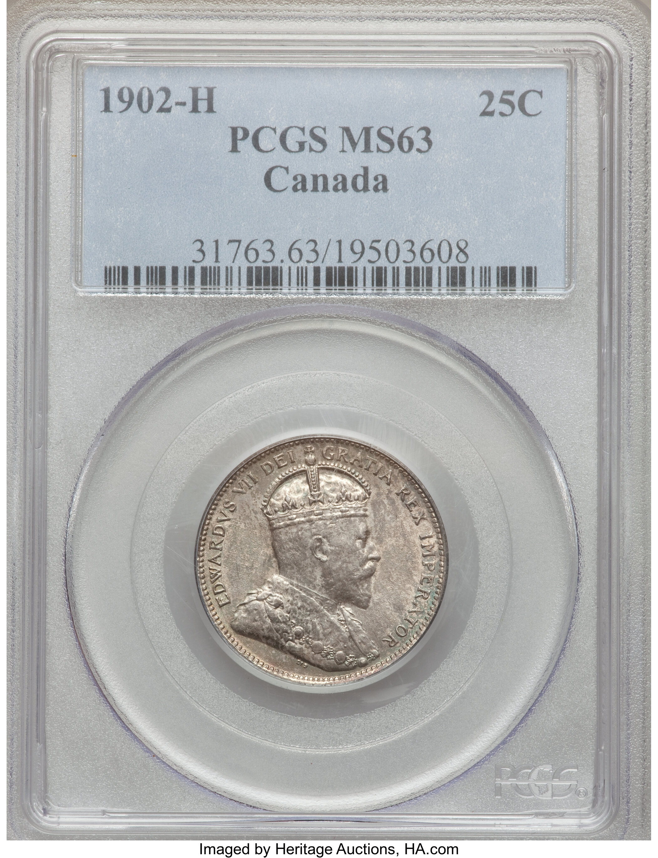 image for: Edward VII 25 Cents 1902-H