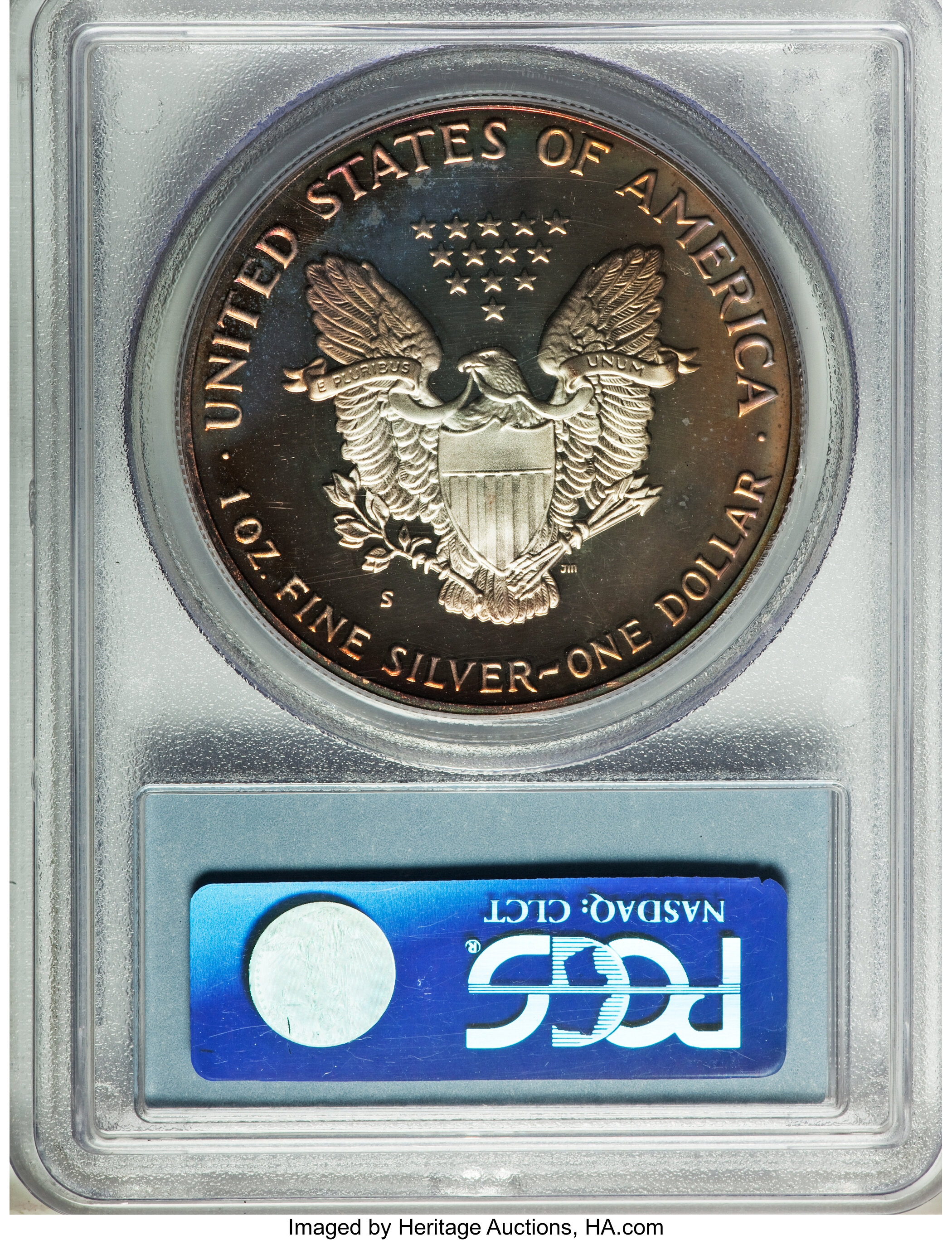 1989-S $1  Silver Eagle PR DCAM PR65 DCAM CAC thumbnail 8