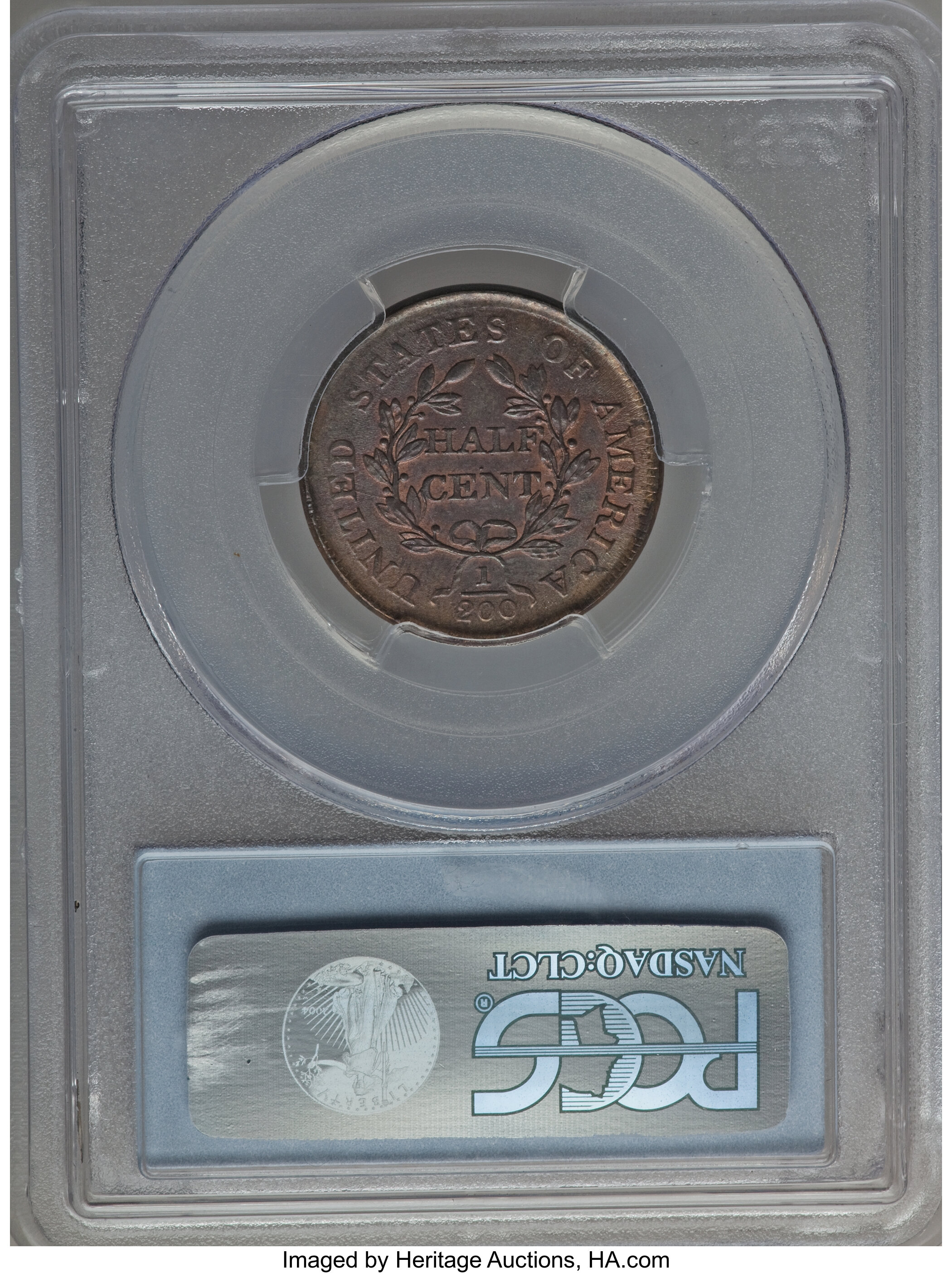 1804 1/2c Plain 4, No Stems MS RB MS62 RB thumbnail 4