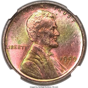 image for: 1909 1C VDB Doubled Die Obverse MS66 ★ Red and Brown NGC. FS-1101....