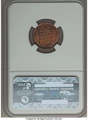 image for: 1909 1C VDB Doubled Die Obverse MS66 ★ Red and Brown NGC. FS-1101....