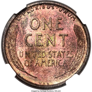 image for: 1909 1C VDB Doubled Die Obverse MS66 ★ Red and Brown NGC. FS-1101....