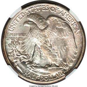 image for: 1945-D 50C MS68 ★ NGC....