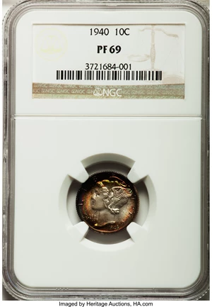image for: 1940 10C PR69 NGC....