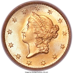  1853 $1 One Dollar Gold Type 1 EF : Todo lo demás