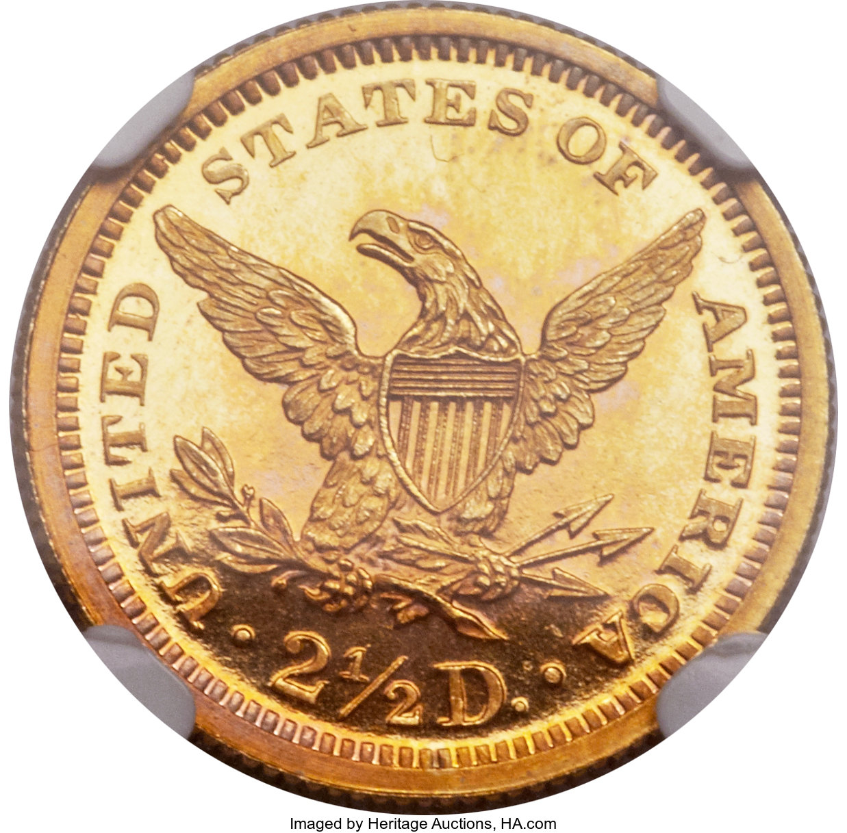 image for: 1870 $2 1/2 PR66 Ultra Cameo NGC....
