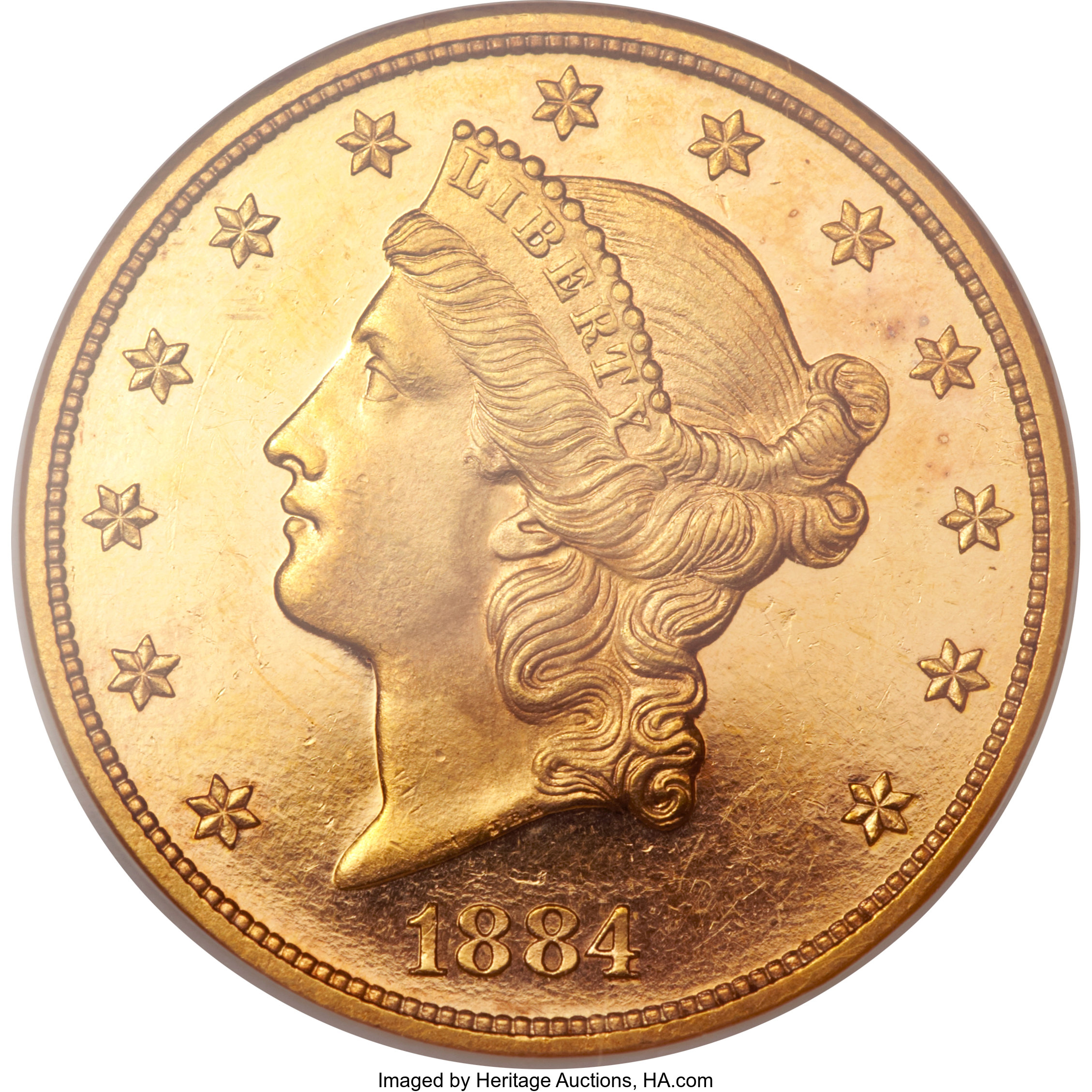 image for: 1884 $20 PR64 Cameo NGC....