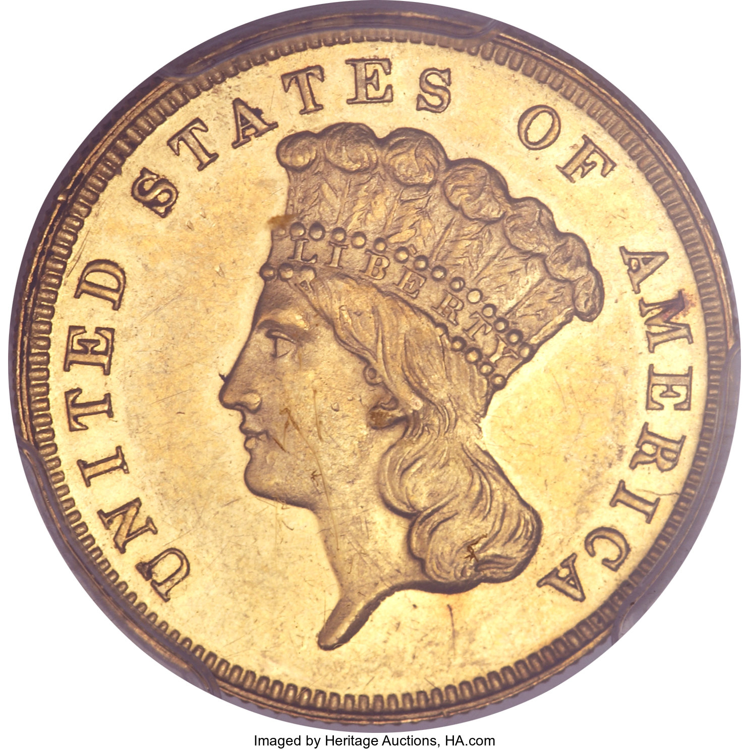 image for: 1889 $3 PR58 PCGS....