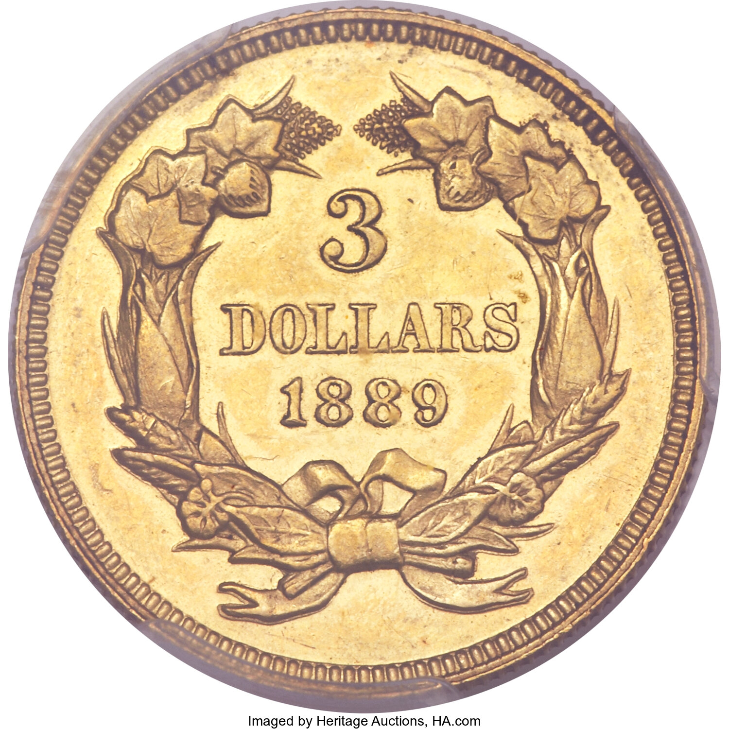 image for: 1889 $3 PR58 PCGS....