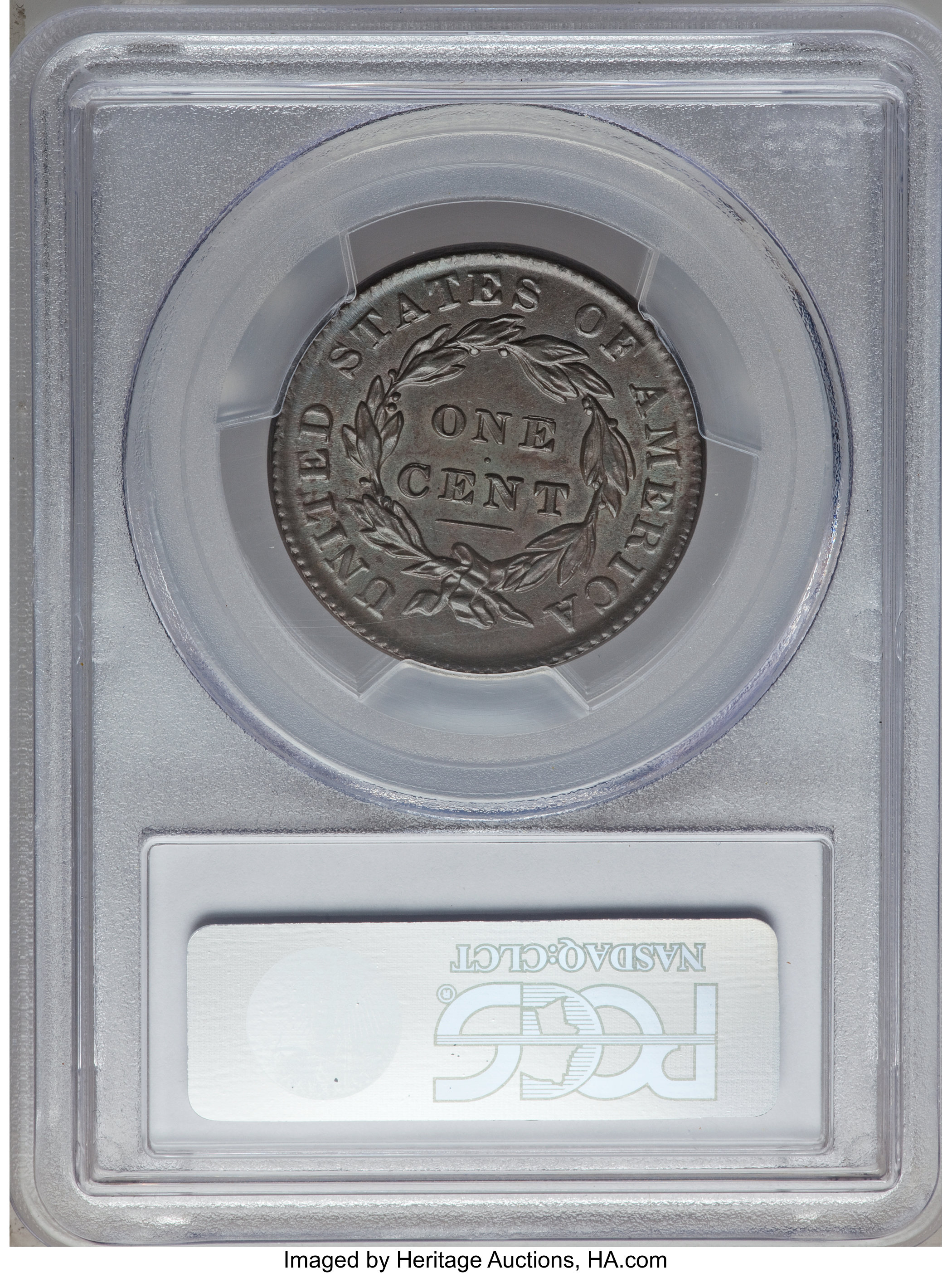 image for: 1833 1C N-3, High R.1, MS63 Brown PCGS. Gold CAC. Ex: Helfenstein-Merkin-Oakes. PCGS Population (0/0). NGC Census: (0/0).  ...