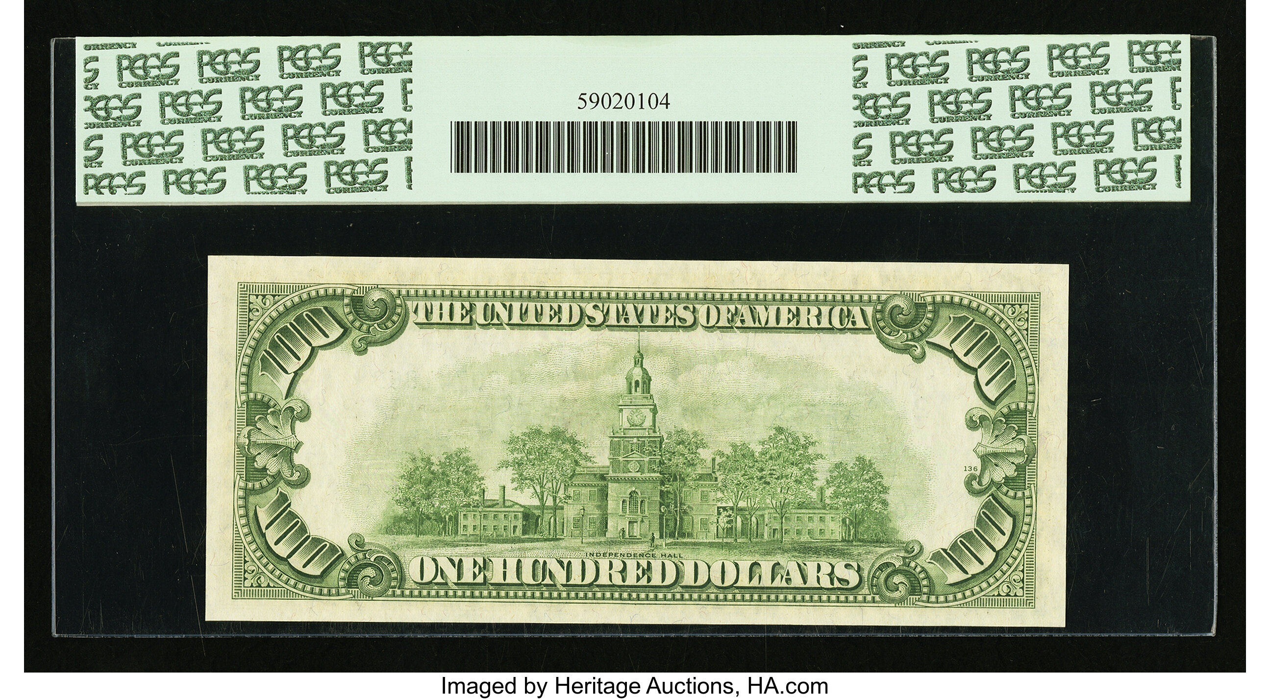 image for: Fr. 2160-B* $100 1950C Federal Reserve Note. PCGS Very Choice New 64PPQ....