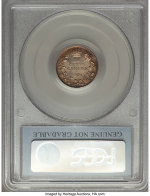 image for: Edward VII 10 Cents 1904 Genuine PCGS