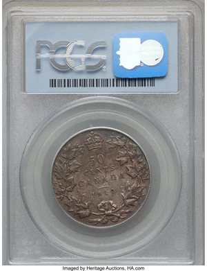image for: Edward VII "Victorian Leaves" 50 Cents 1910 AU53 PCGS