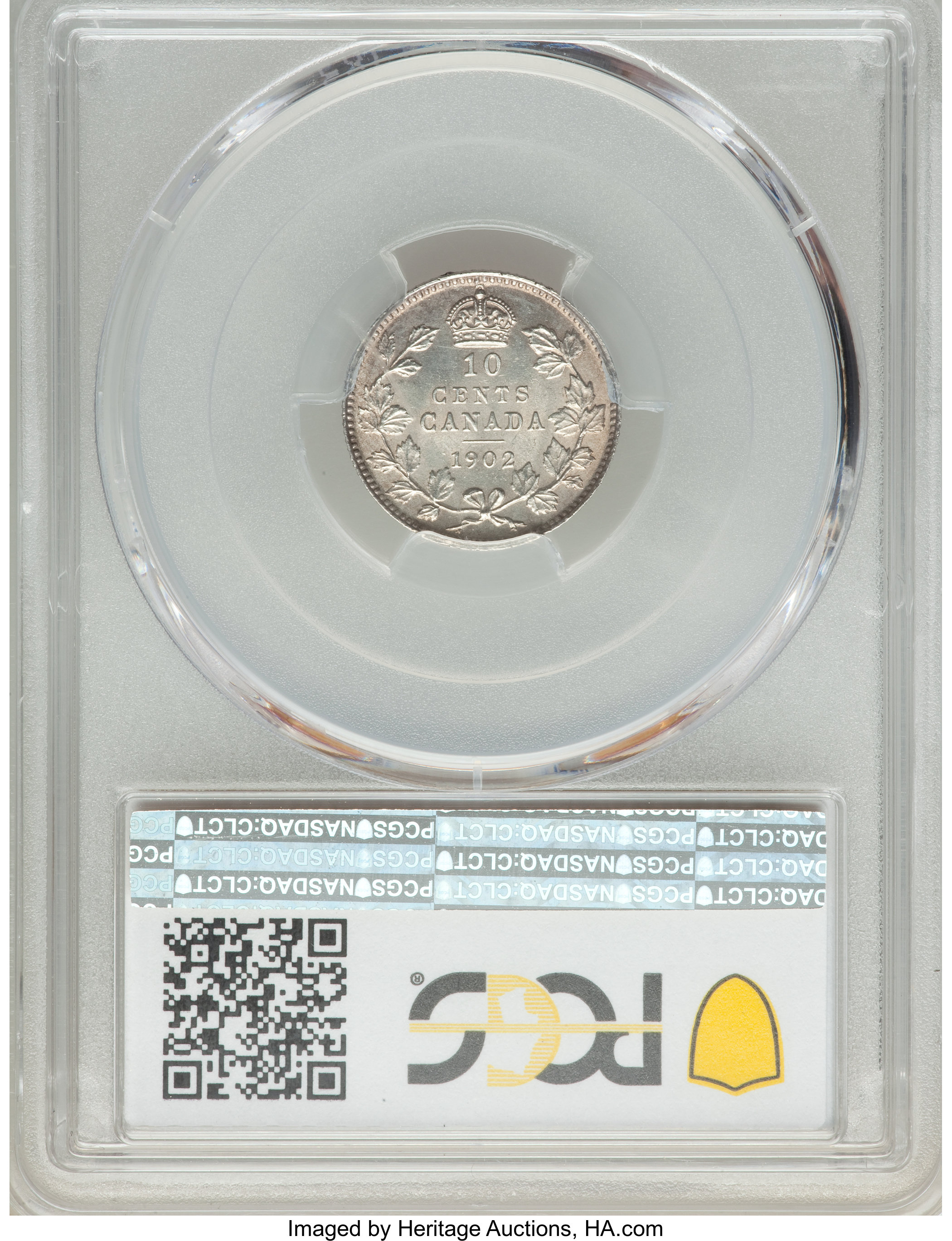 image for: Edward VII 10 Cents 1902 MS63 PCGS