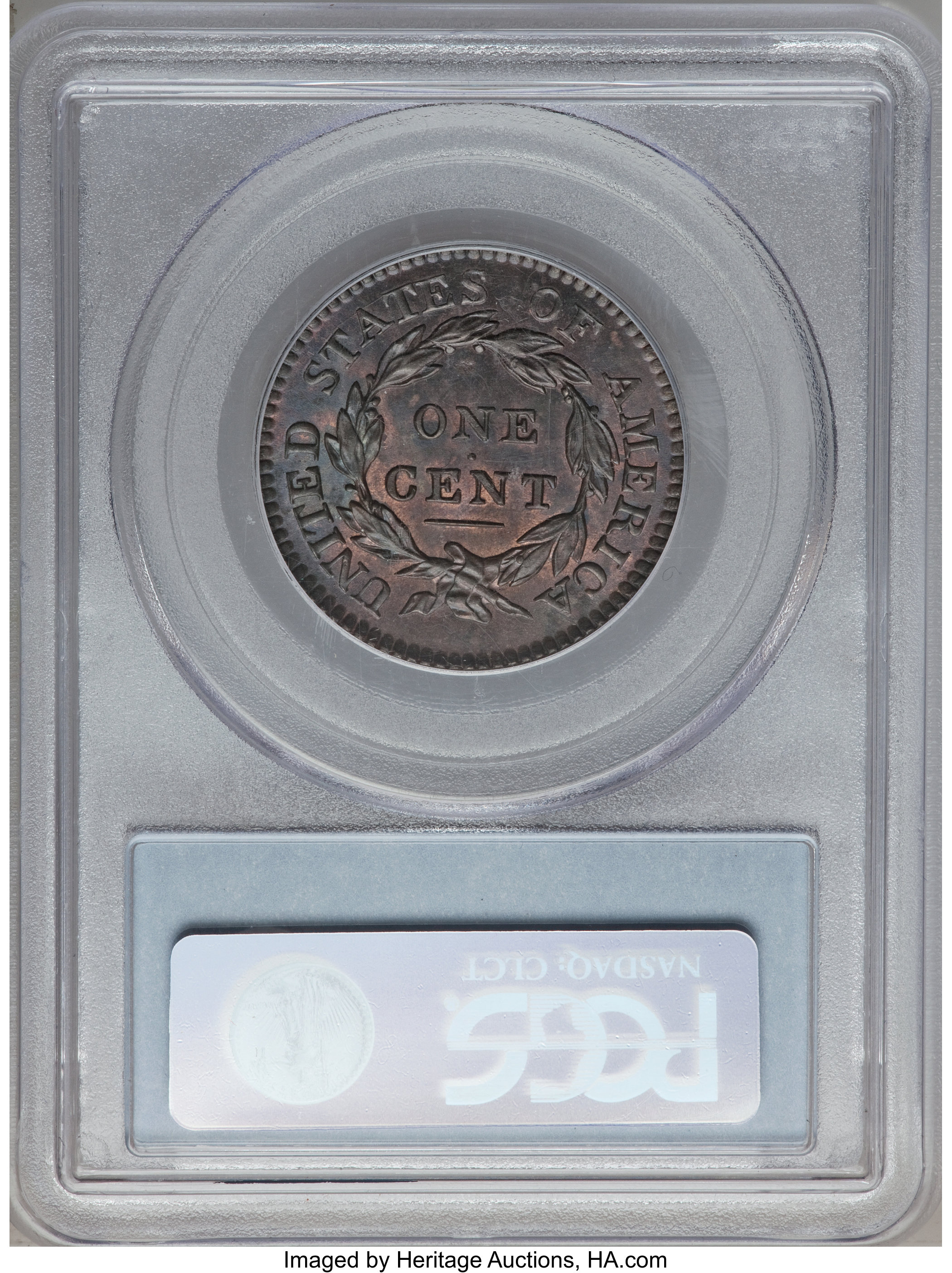 image for: 1817 1C 13 Stars MS64 Red and Brown PCGS. N-4, R.3. Our EAC Grade MS63....