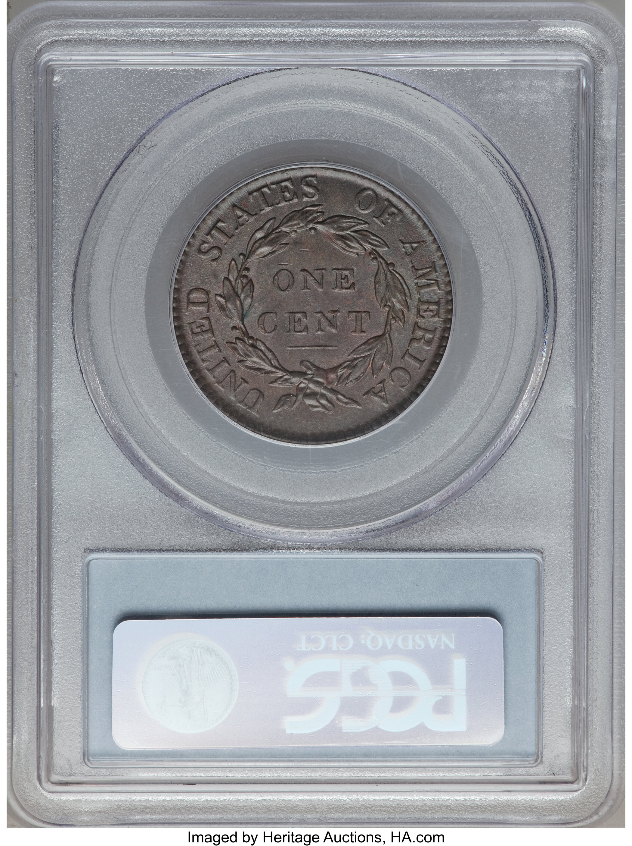 image for: 1818 1C MS64 Brown PCGS. N-9, R.3. Our EAC Grade MS60....