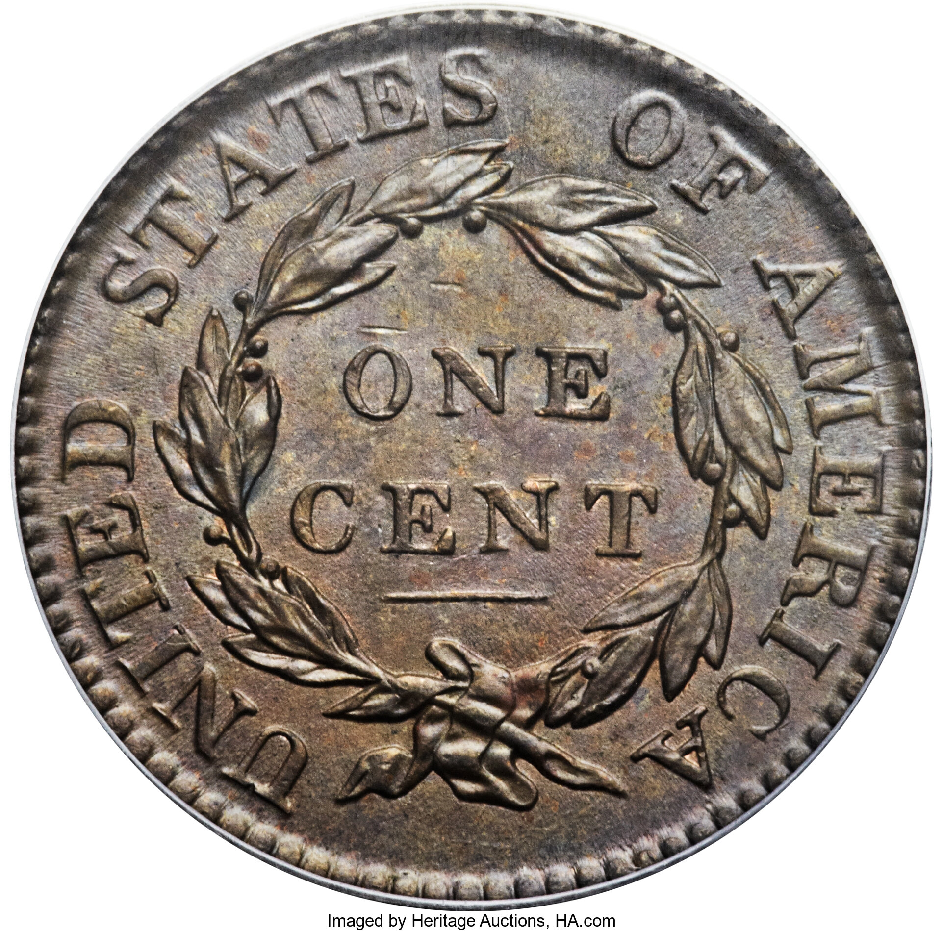 image for: 1818 1C MS64 Brown PCGS. N-9, R.3. Our EAC Grade MS60....