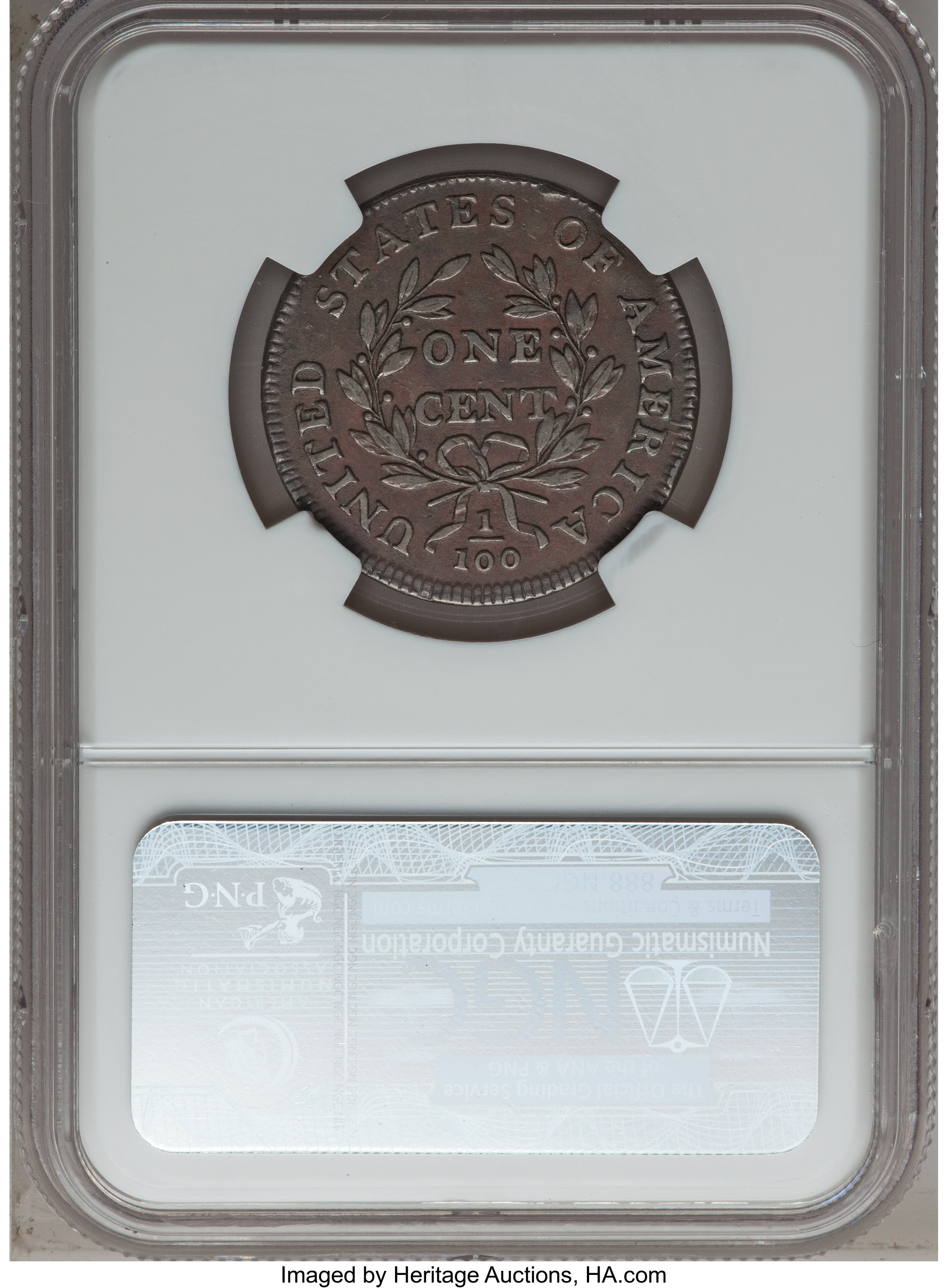 image for: 1798 1C First Hair Style XF40 NGC. S-162, B-23, R.4. Our EAC Grade VF20. ...