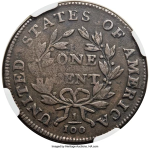 image for: 1800 1C Fine 12 NGC. S-201, B-17, High R.4. Our EAC Grade VG8. ...