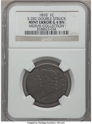 image for: 1810 1C -- Double Struck -- Good 4 NGC. S-282, B-3, R.2. Our EAC Grade Good 4....