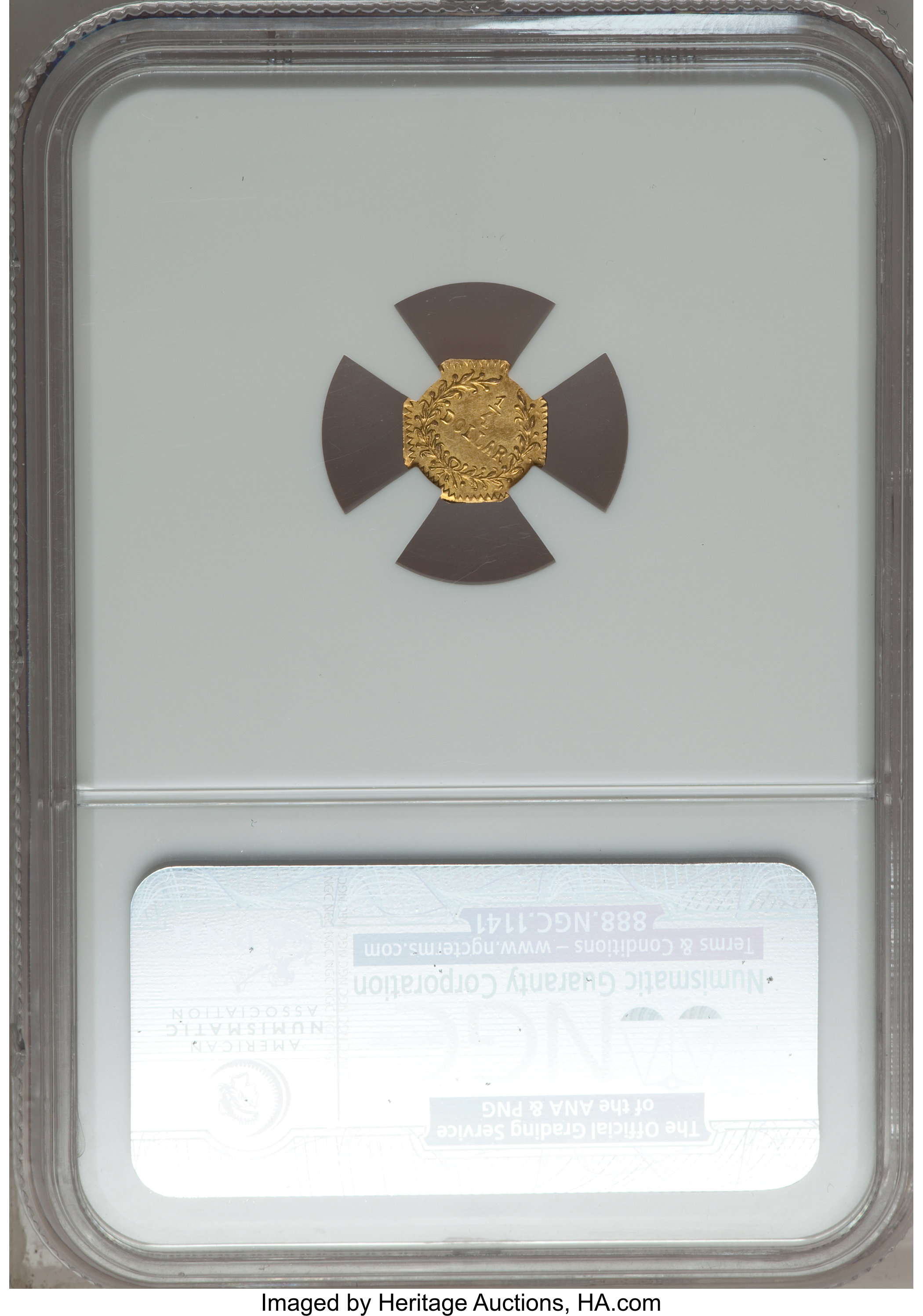 image for: 1880 25C Indian Octagonal 25 Cents, BG-799L, High R.5, MS64 NGC. NGC Census: (0/0). PCGS Population (12/8).  ...