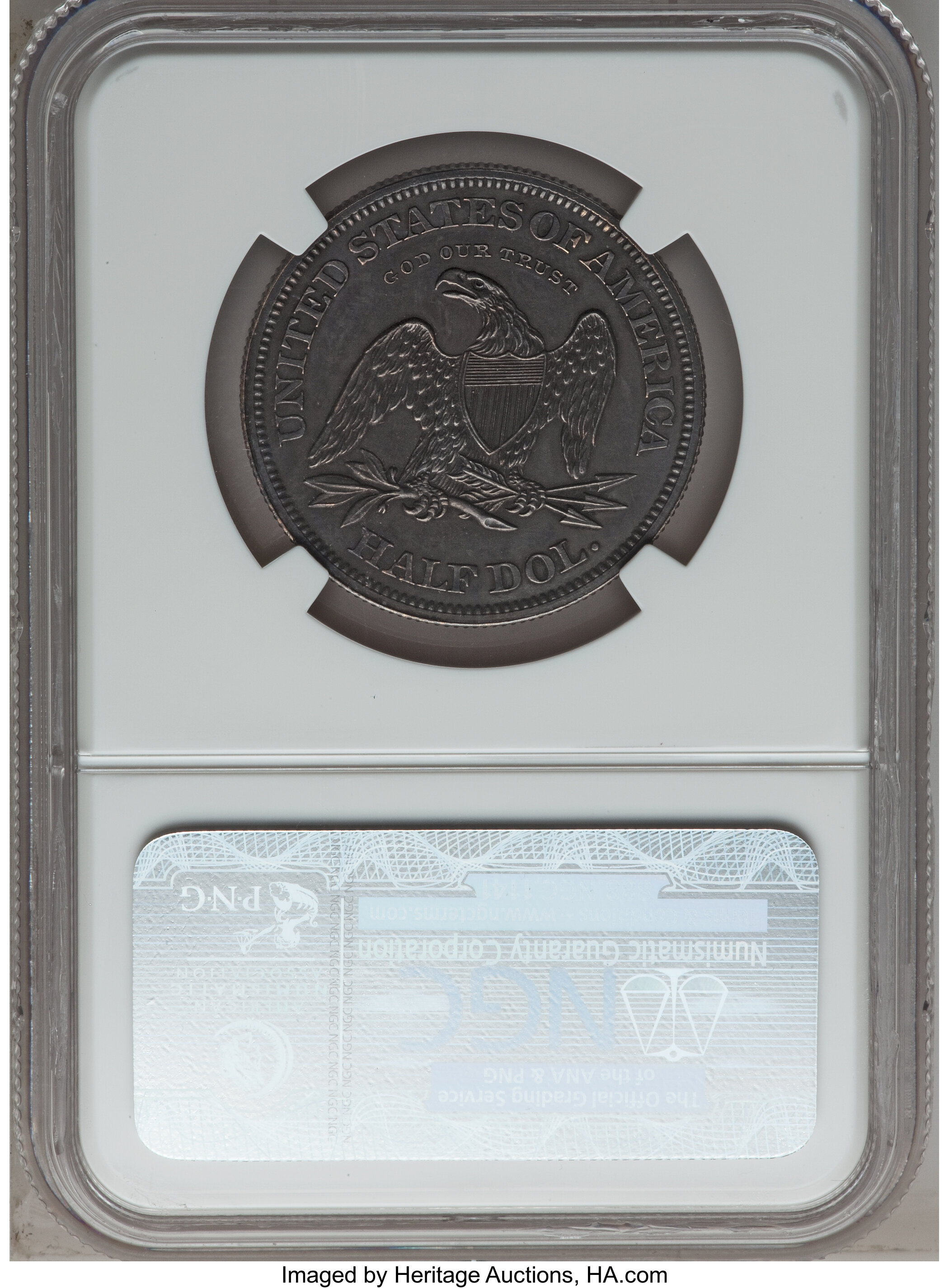 image for: 1862 50C Half Dollar, Judd-296, Pollock-354, High R.6, PR64 Brown NGC....