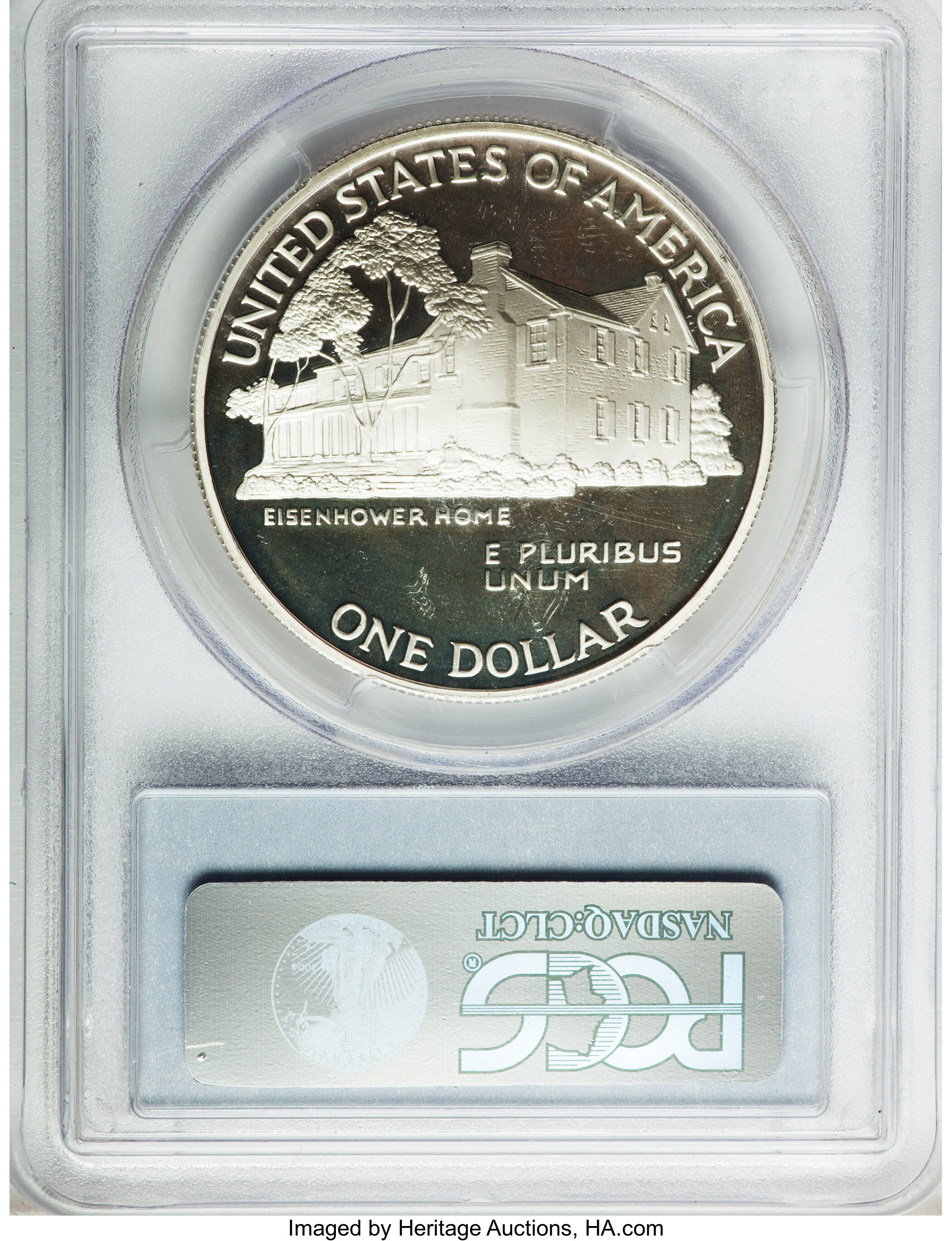 1990 アイゼンハワー   センテニアル 銀貨 1990 P Eisenhower Centennial Silver dollar PR Values | Greysheet