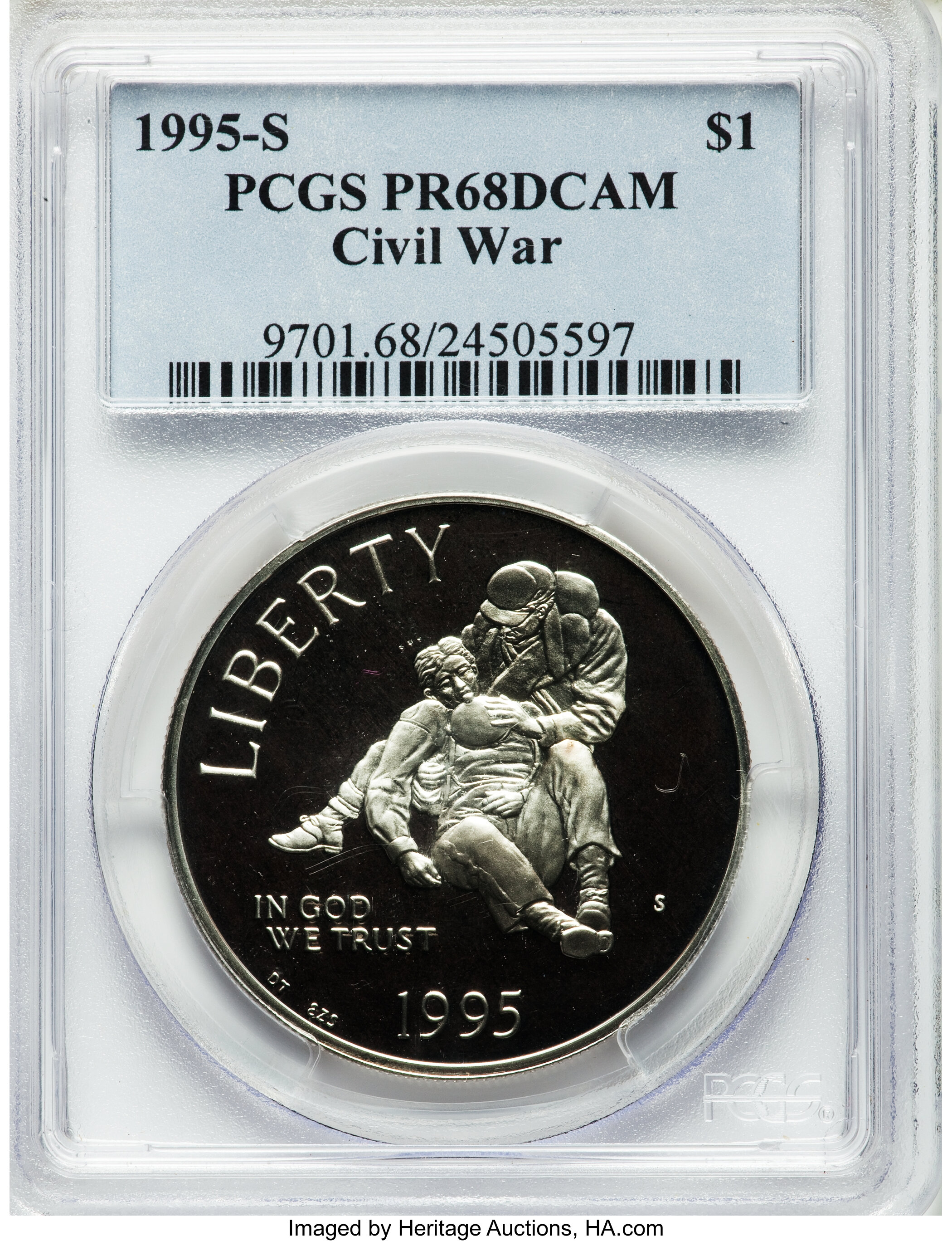 1995-S S$1 Civil War Battlefield Preservation PR DCAM PR68 DCAM thumbnail 8