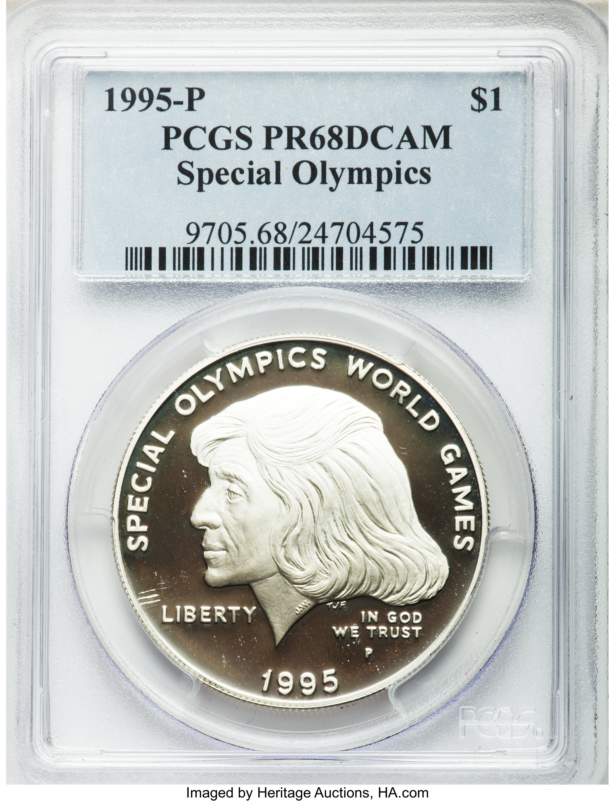 1995-P S$1 Special Olympics World Games PR DCAM PR66 DCAM thumbnail 6