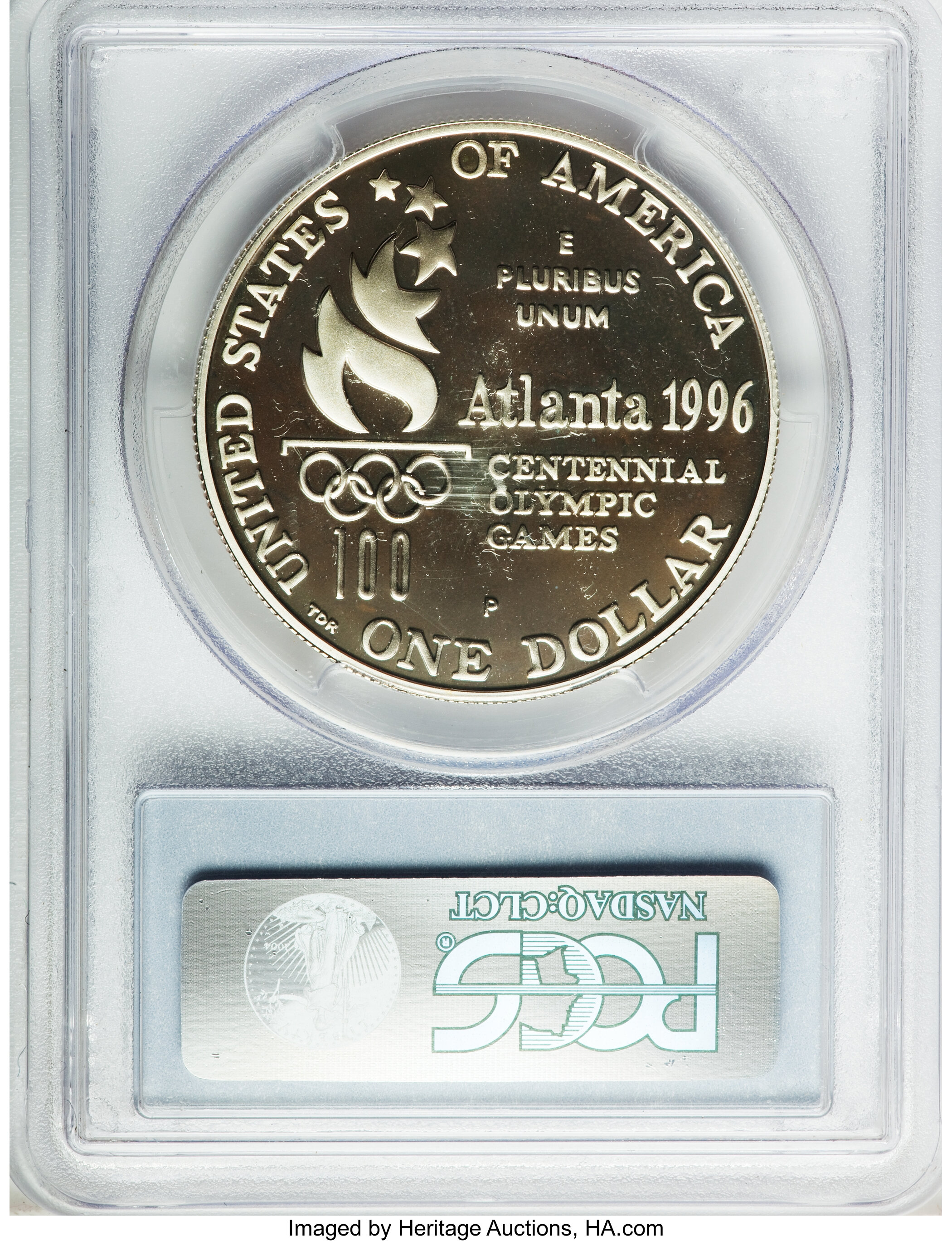1996-P S$1 Atlanta Olympics High Jump PR DCAM PR69 DCAM thumbnail 16