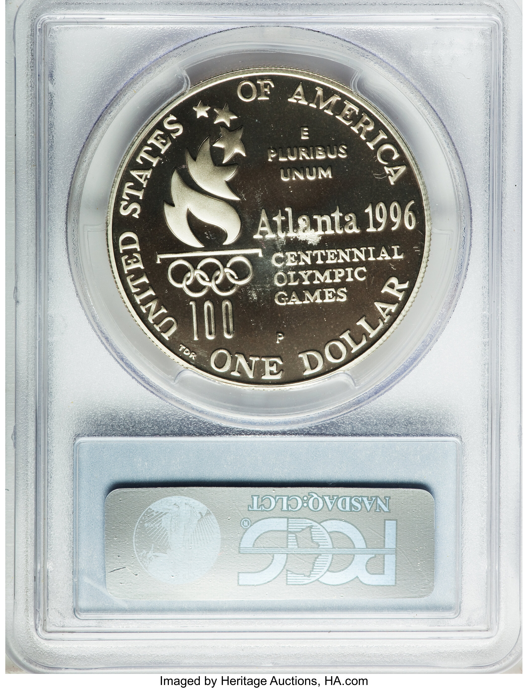 1996-P S$1 Atlanta Olympics High Jump PR DCAM PR69 DCAM thumbnail 17