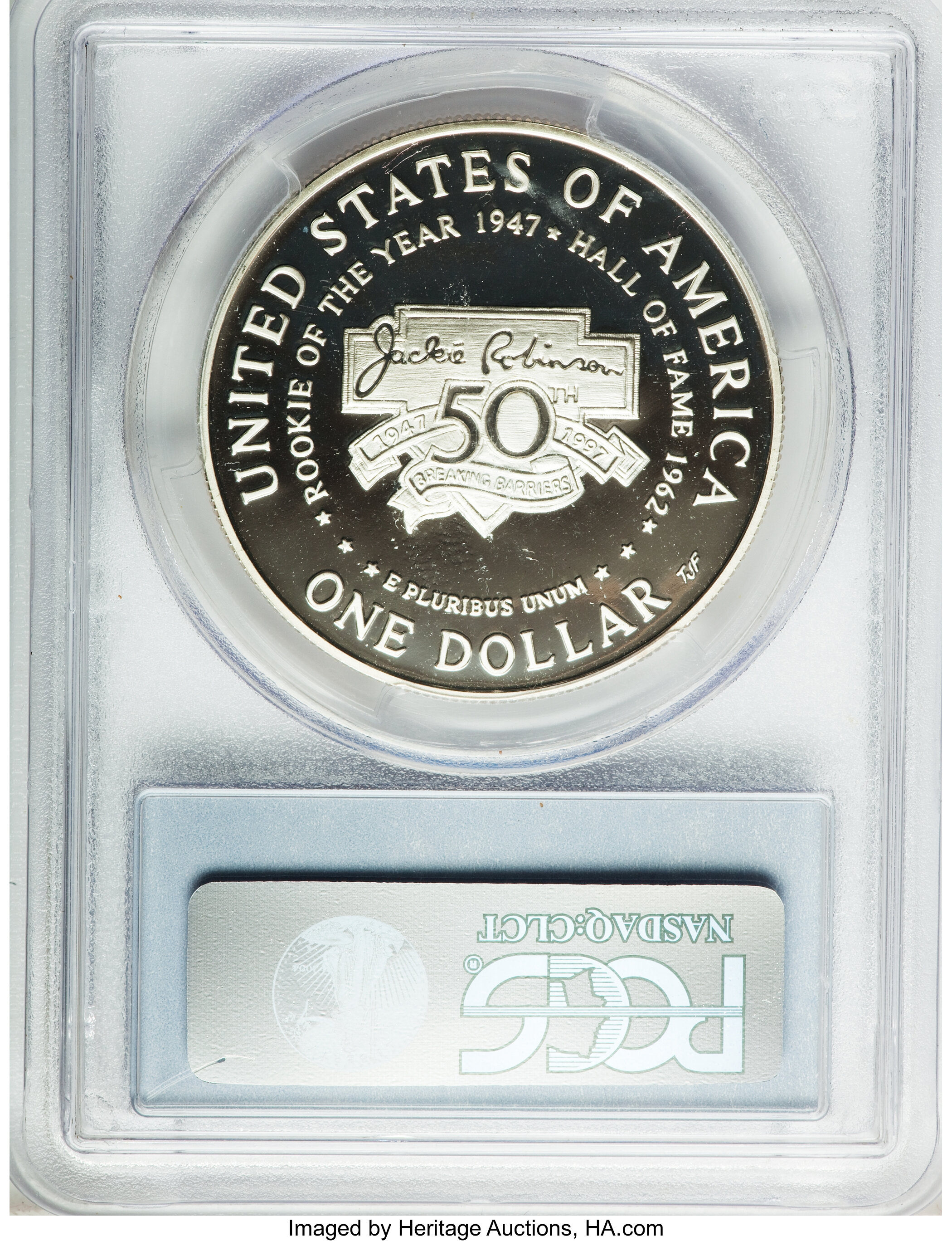 1997-S S$1 Jackie Robinson PR DCAM PR69 DCAM thumbnail 14