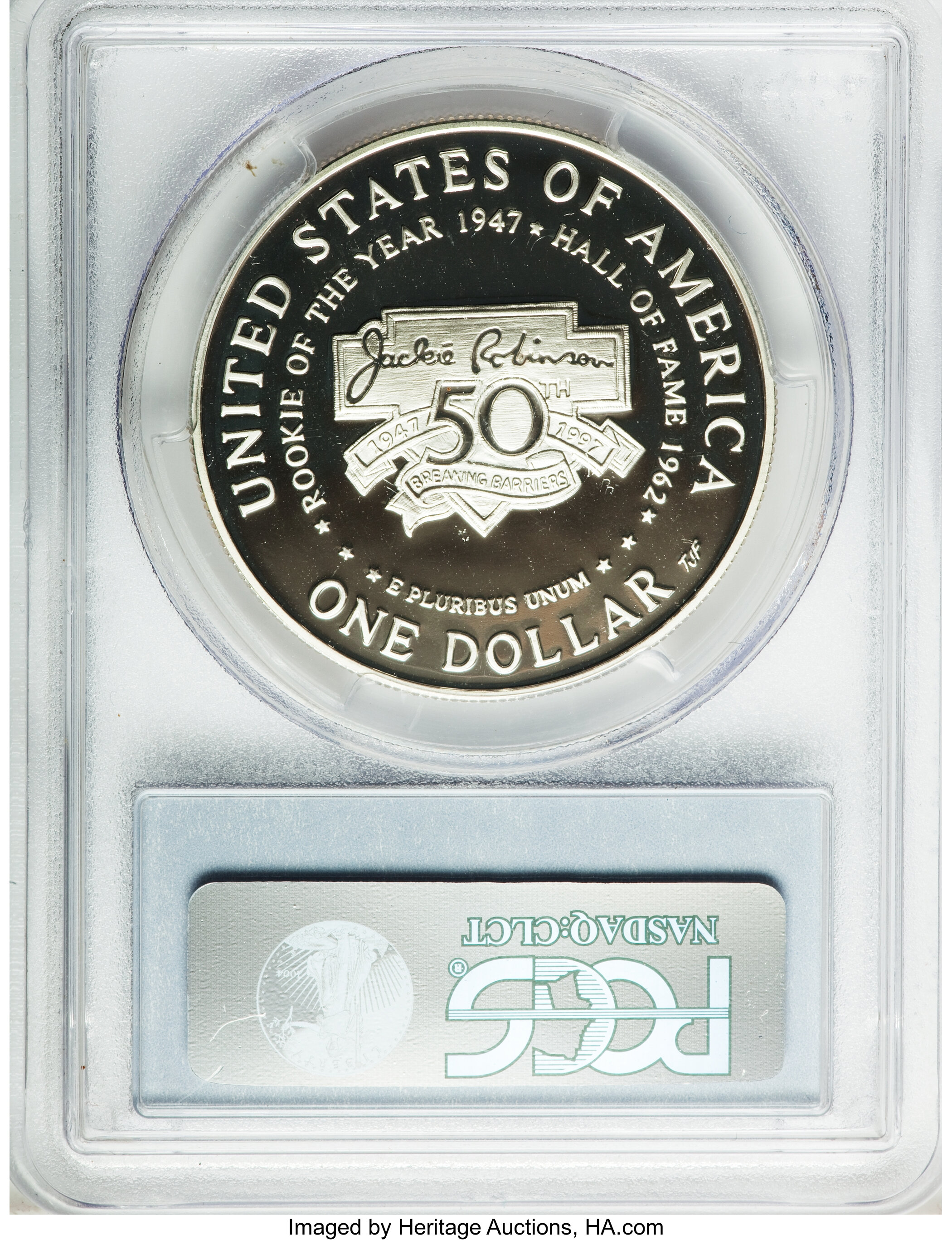 1997-S S$1 Jackie Robinson PR DCAM PR69 DCAM thumbnail 15